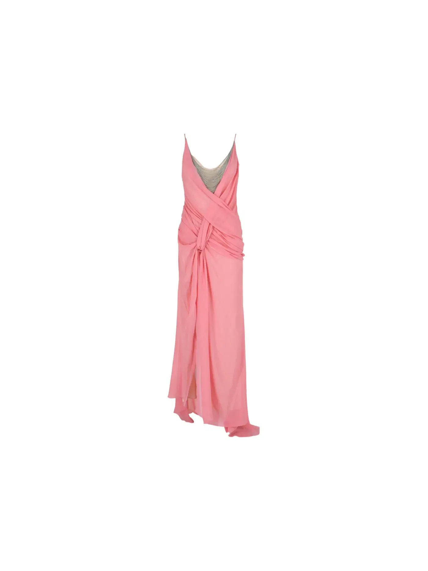Женское платье с цепями Givenchy Dress With Chains — изображение 1 из 3, розовый