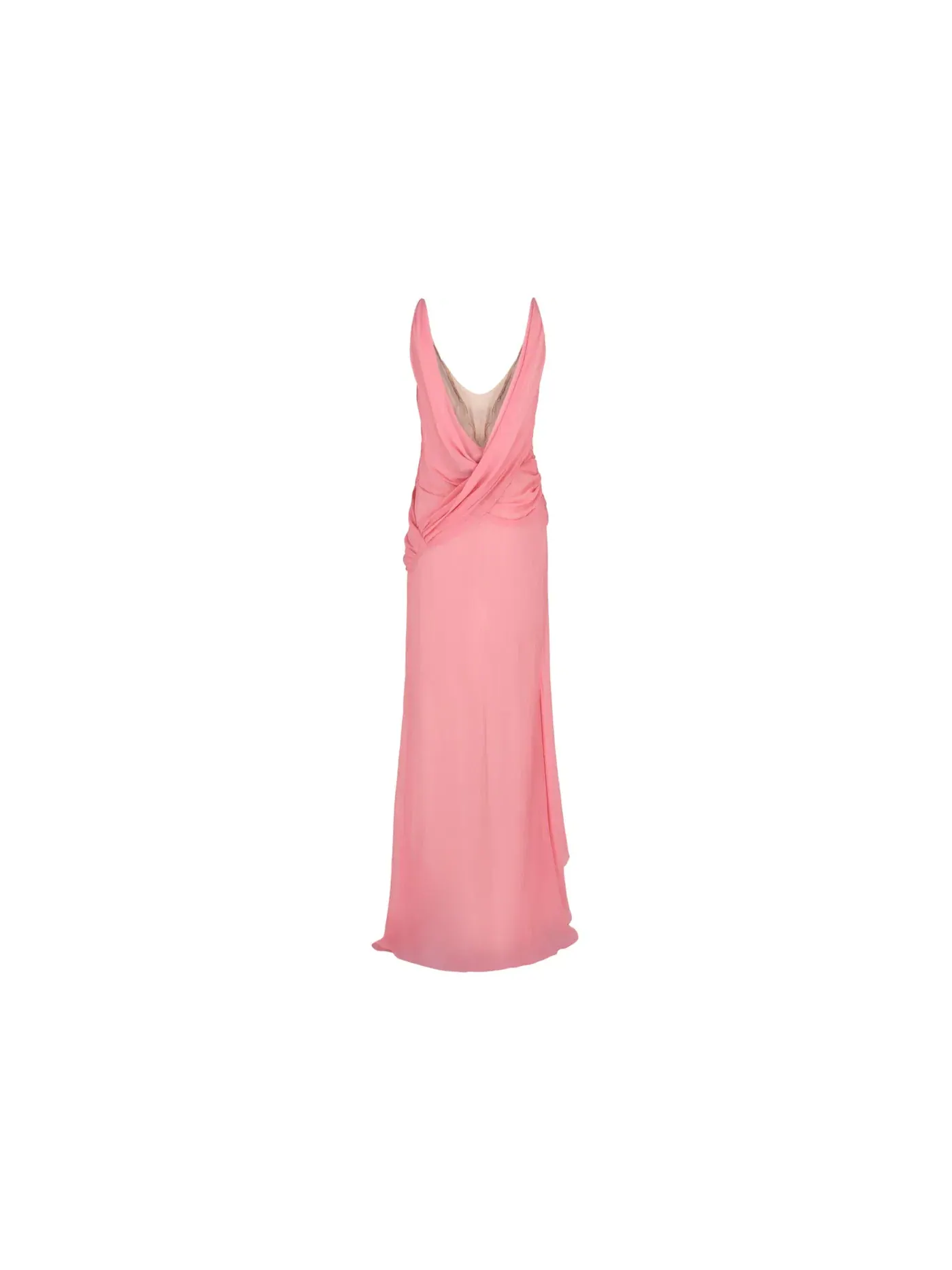 Женское платье с цепями Givenchy Dress With Chains — изображение 2 из 3, розовый