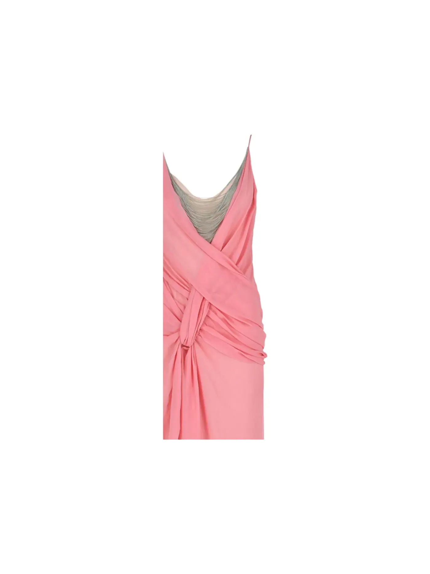 Женское платье с цепями Givenchy Dress With Chains — изображение 3 из 3, розовый