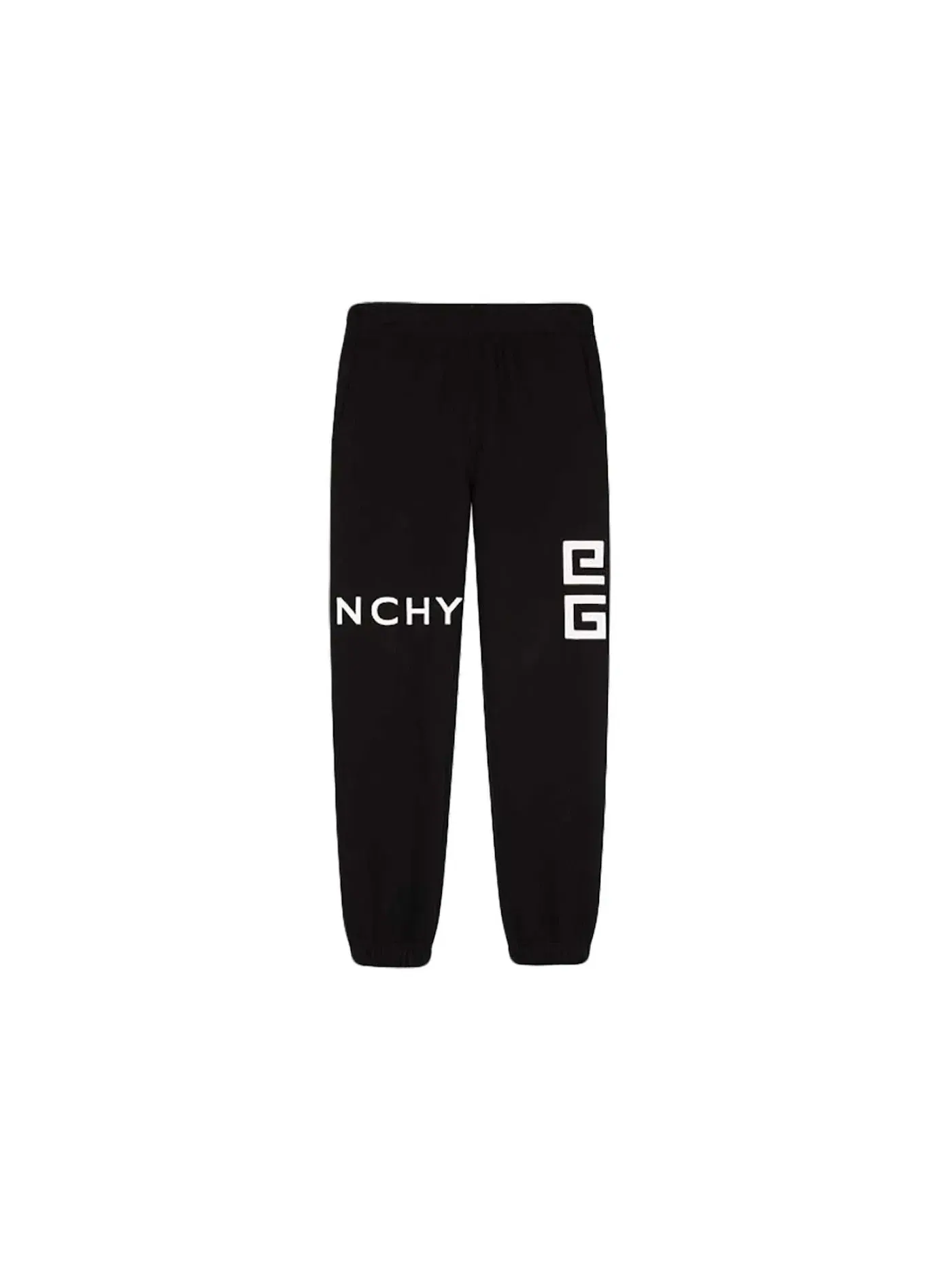 Мужские спортивные штаны с вышивкой Joggers Givenchy — изображение 1 из 1, черный/белый