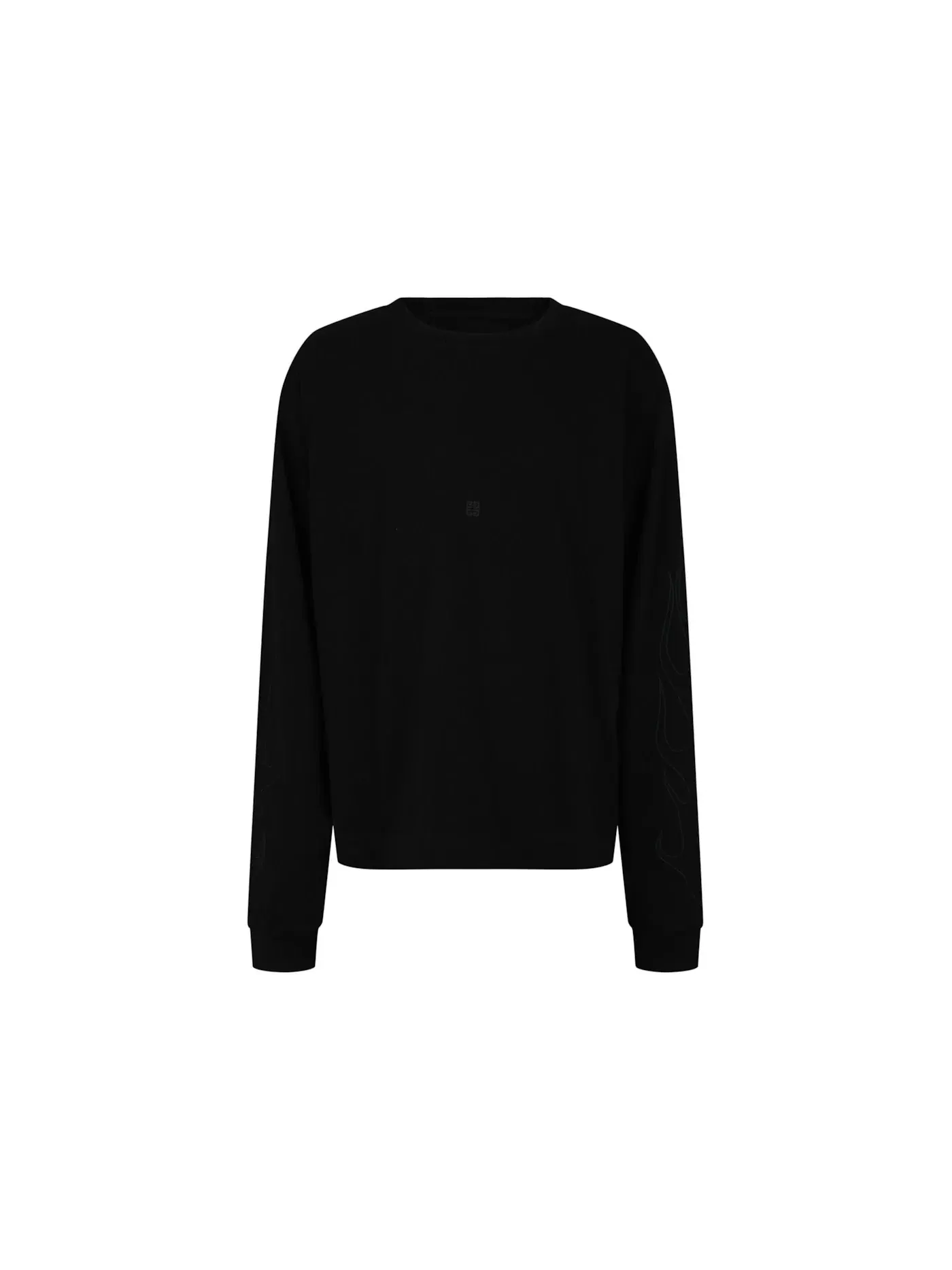 Мужская футболка с длинным рукавом с принтом Givenchy T-shirt — изображение 1 из 3, черный