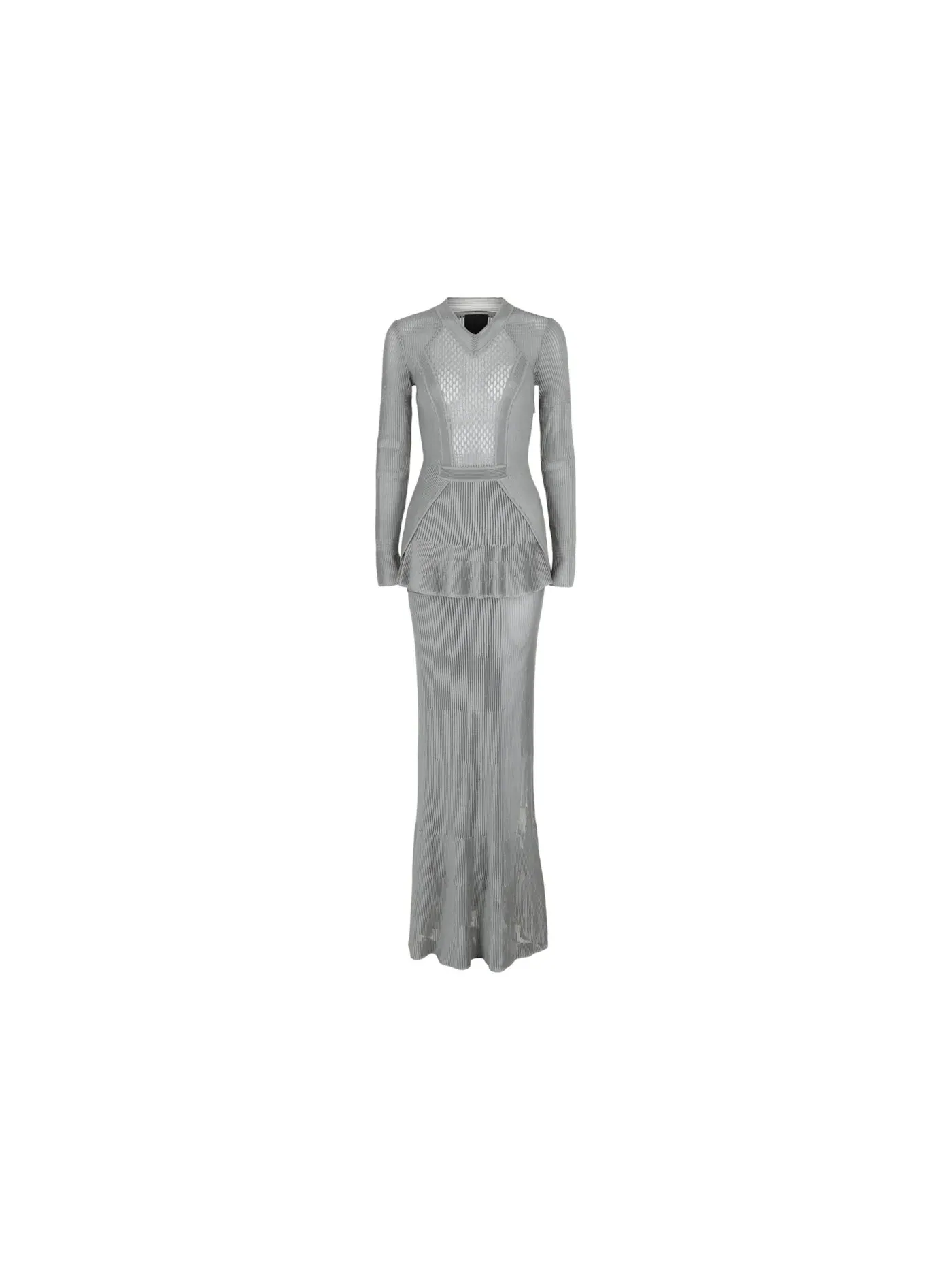 Женское платье с воланами Givenchy Dress — изображение 1 из 3, серый