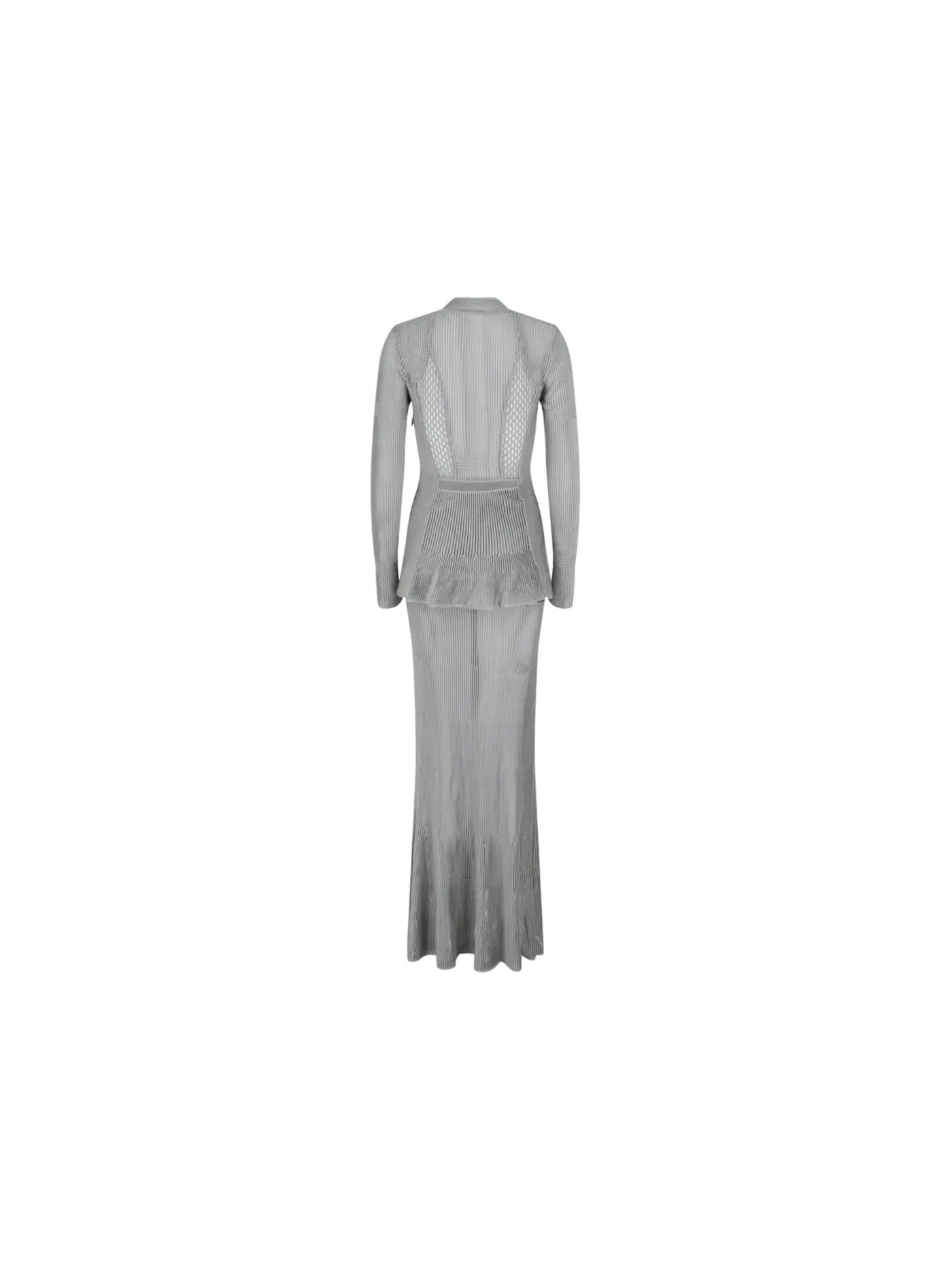 Женское платье с воланами Givenchy Dress — изображение 2 из 3, серый