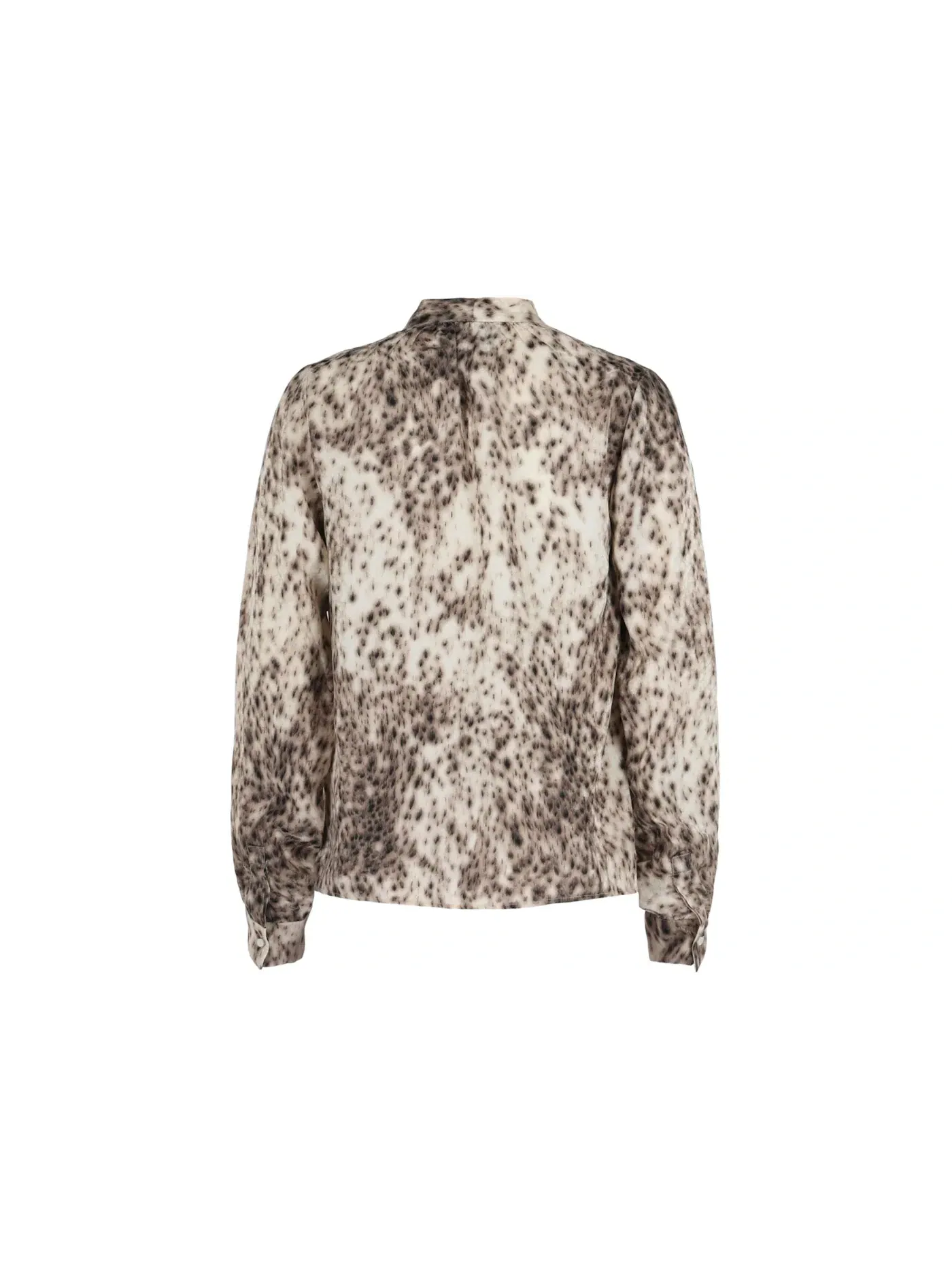 Женская блуза с леопардовым принтом Blouse Givenchy — изображение 2 из 3, натуральный коричневый