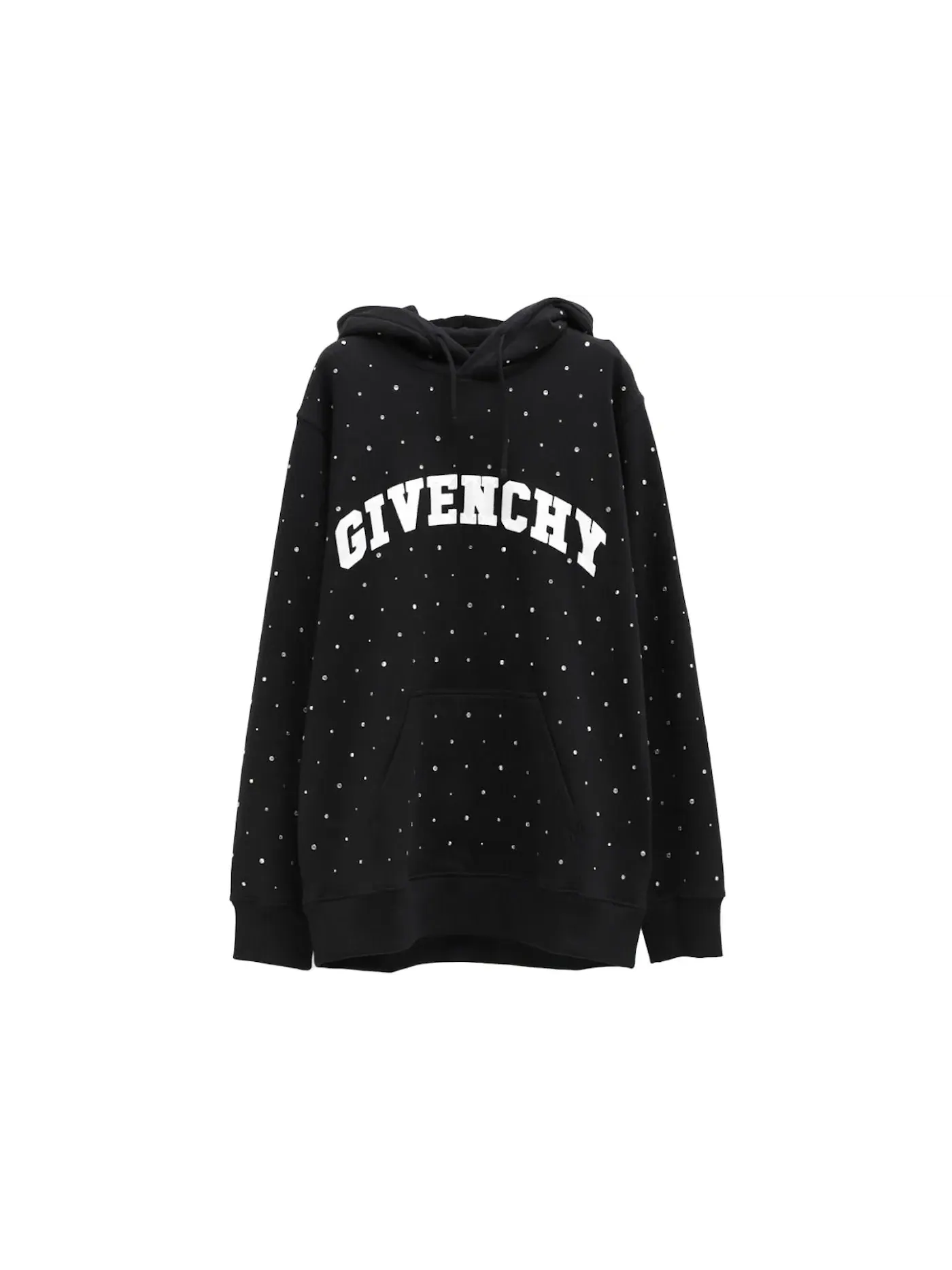 Мужской худи с принтом Givenchy Logo Strass — изображение 1 из 2, черный
