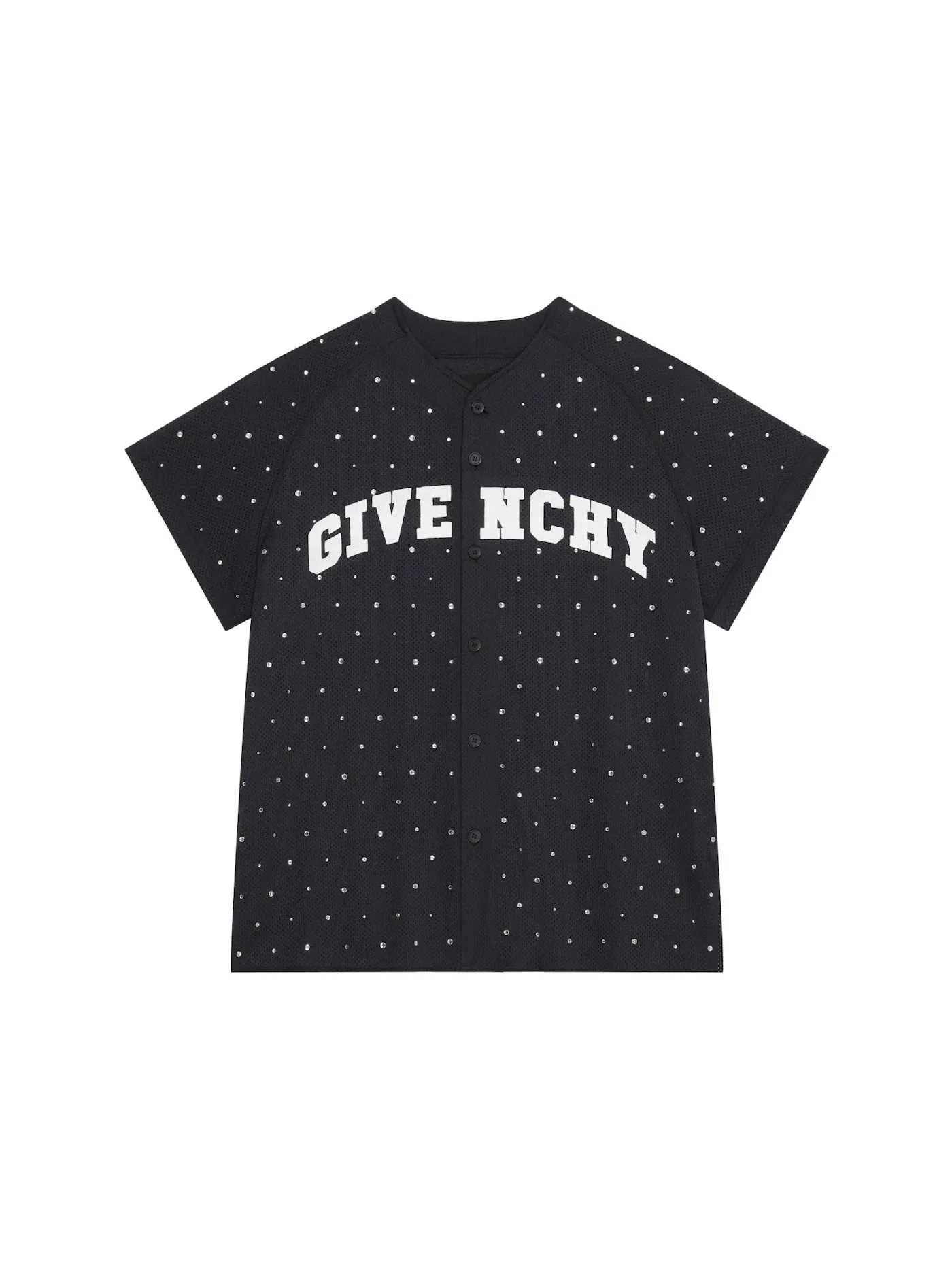 Мужская бейсбольная джерси с принтом Jersey Givenchy — изображение 1 из 1, черный