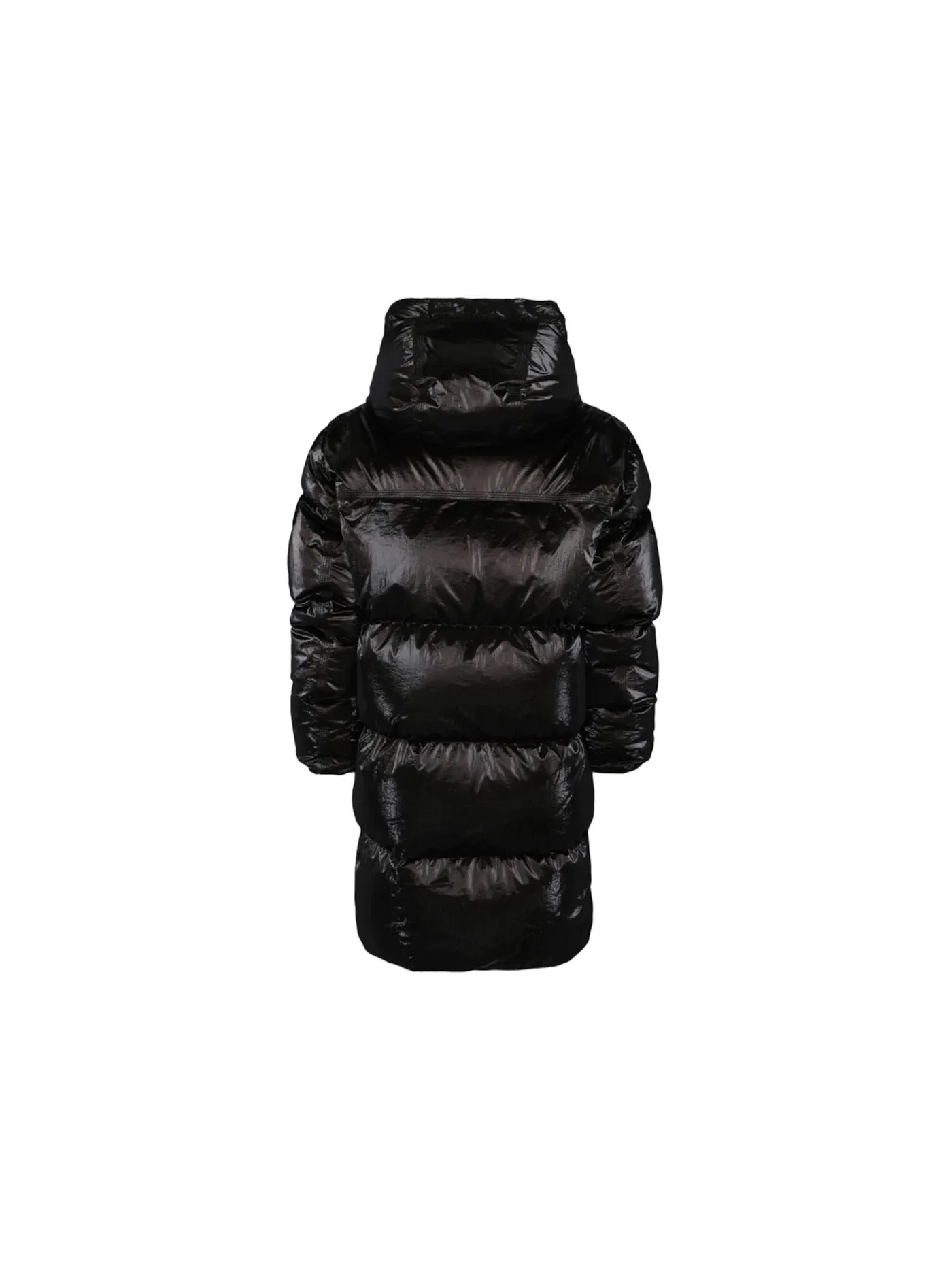 Мужская длинная пуховая куртка Metallic Long Puffer Jacket Givenchy — изображение 2 из 3, черный