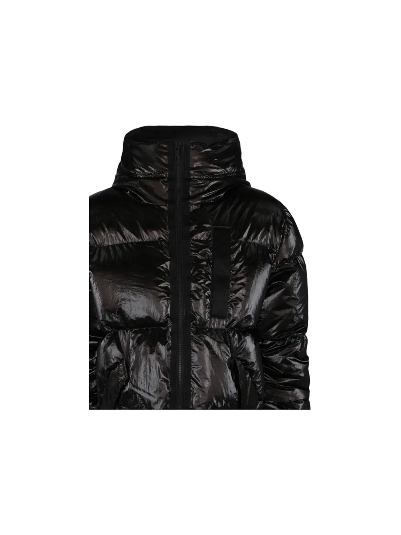 Мужская длинная пуховая куртка Metallic Long Puffer Jacket Givenchy — изображение 3 из 3, черный