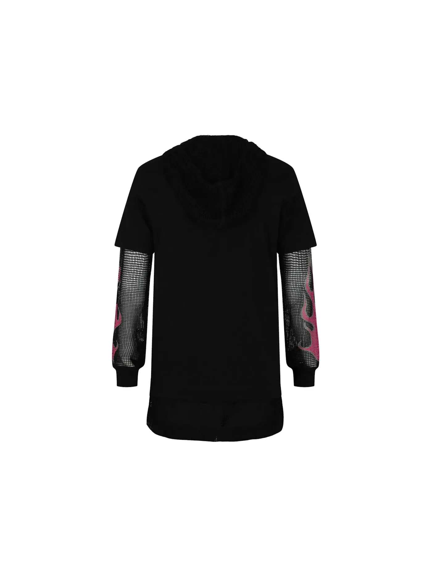 Мужская футболка с наложенным капюшоном Givenchy T-shirt In Cotton & Mesh — изображение 2 из 3, черный