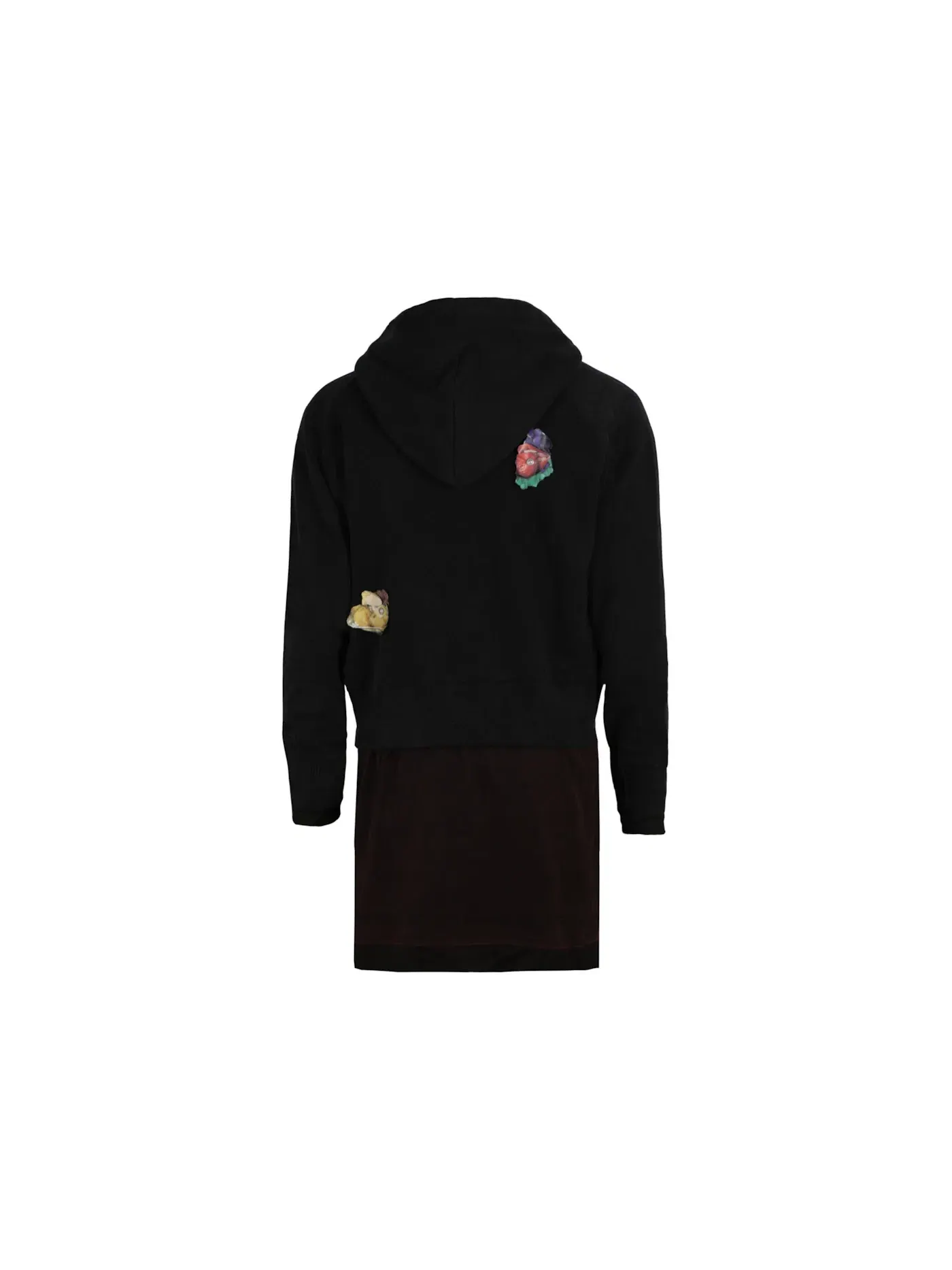 Мужской худи с принтом Hoodie In Cotton With Decals Givenchy — изображение 2 из 3, мульти