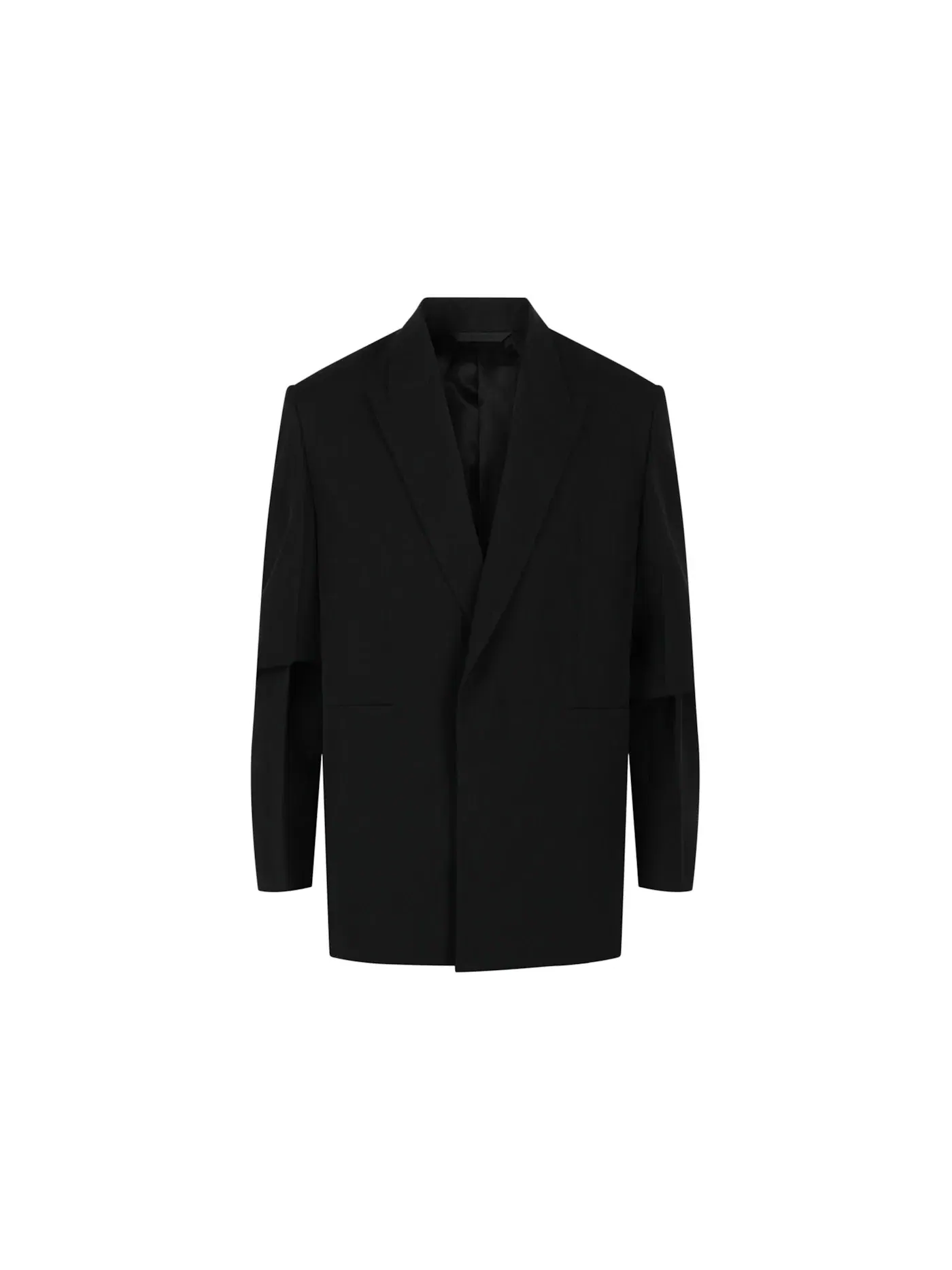 Мужской пиджак с отложным воротником Overlapped Lapel Oversized Blazer Givenchy — изображение 1 из 3, черный
