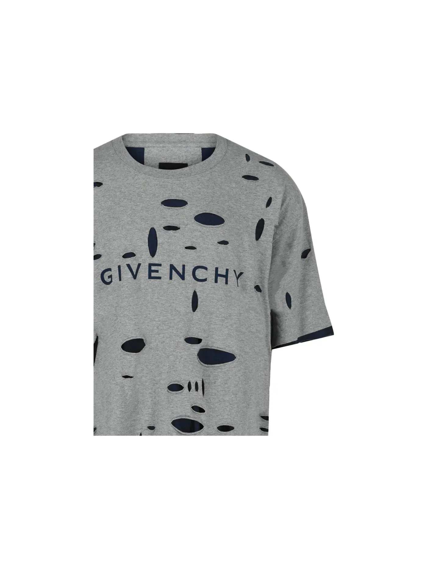 Мужская футболка с принтом Givenchy — изображение 3 из 3, серый синий