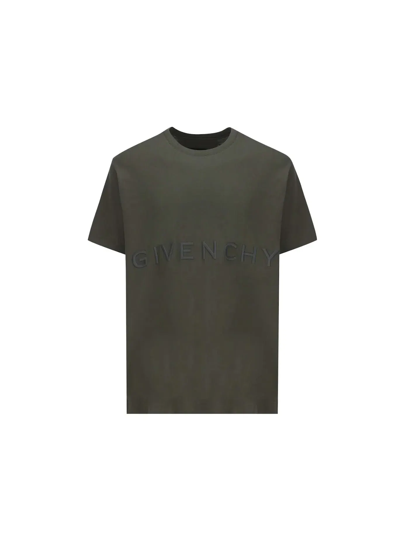 Мужская футболка с вышитым логотипом Givenchy — изображение 1 из 3, зеленый