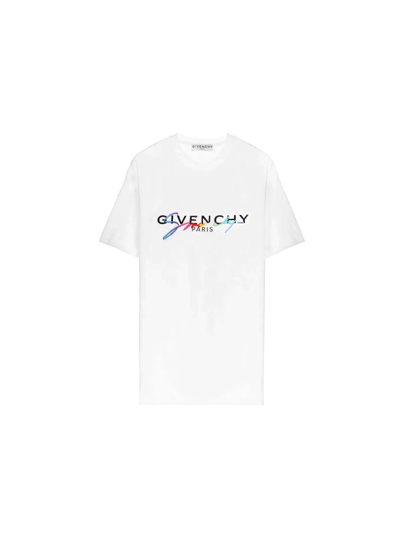Мужская футболка с вышитым логотипом Givenchy — изображение 1 из 1, белый