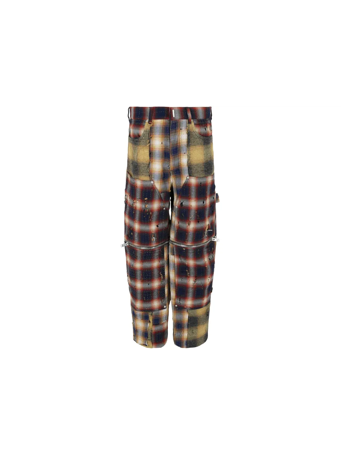 Мужские брюки свободного кроя Patchwork Plaid Givenchy — изображение 1 из 3, мульти