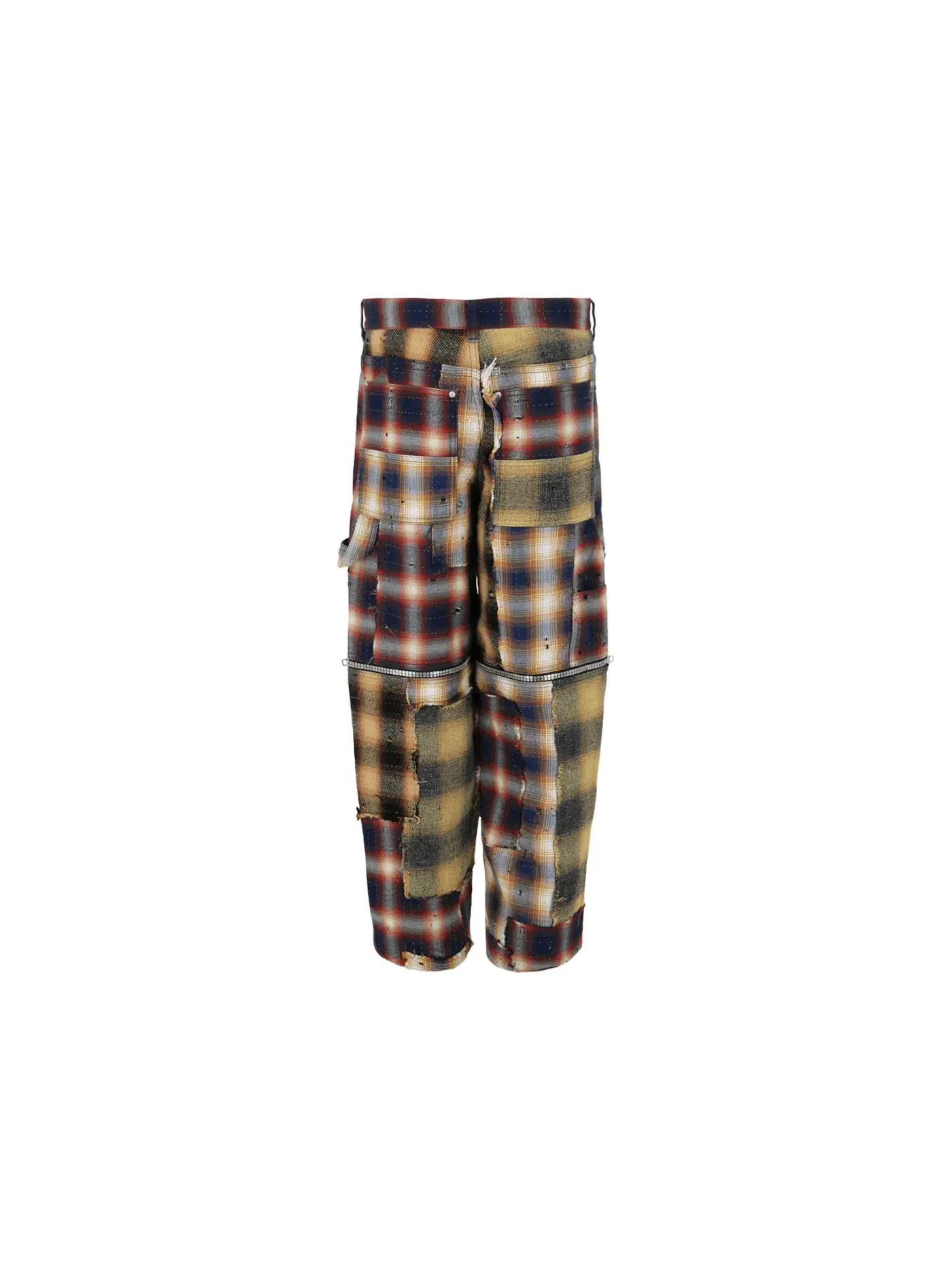 Мужские брюки свободного кроя Patchwork Plaid Givenchy — изображение 2 из 3, мульти