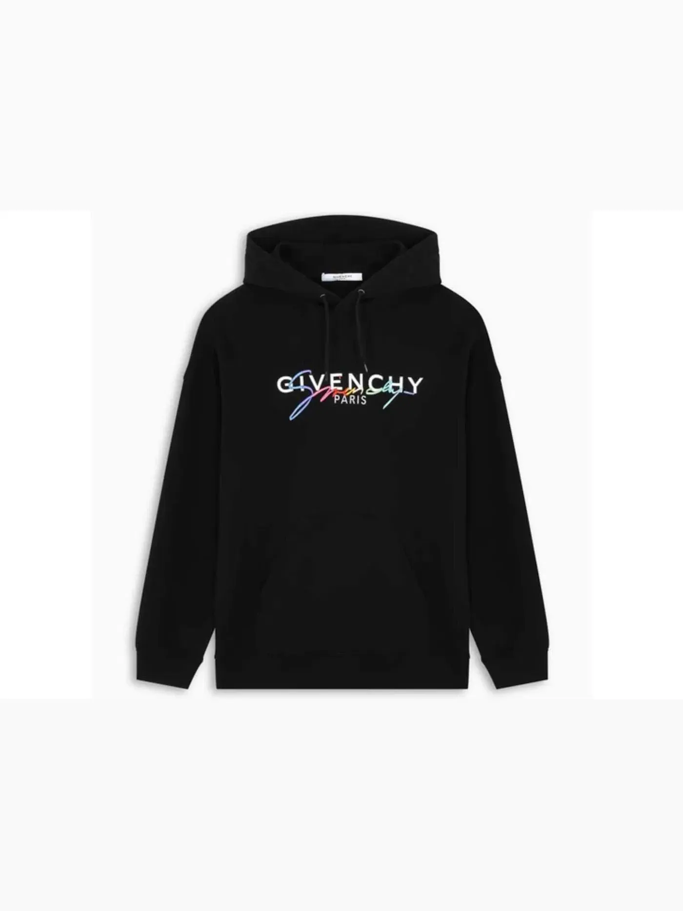 Мужская худи Rainbow Signature Hoodie Givenchy — изображение 1 из 1, черный