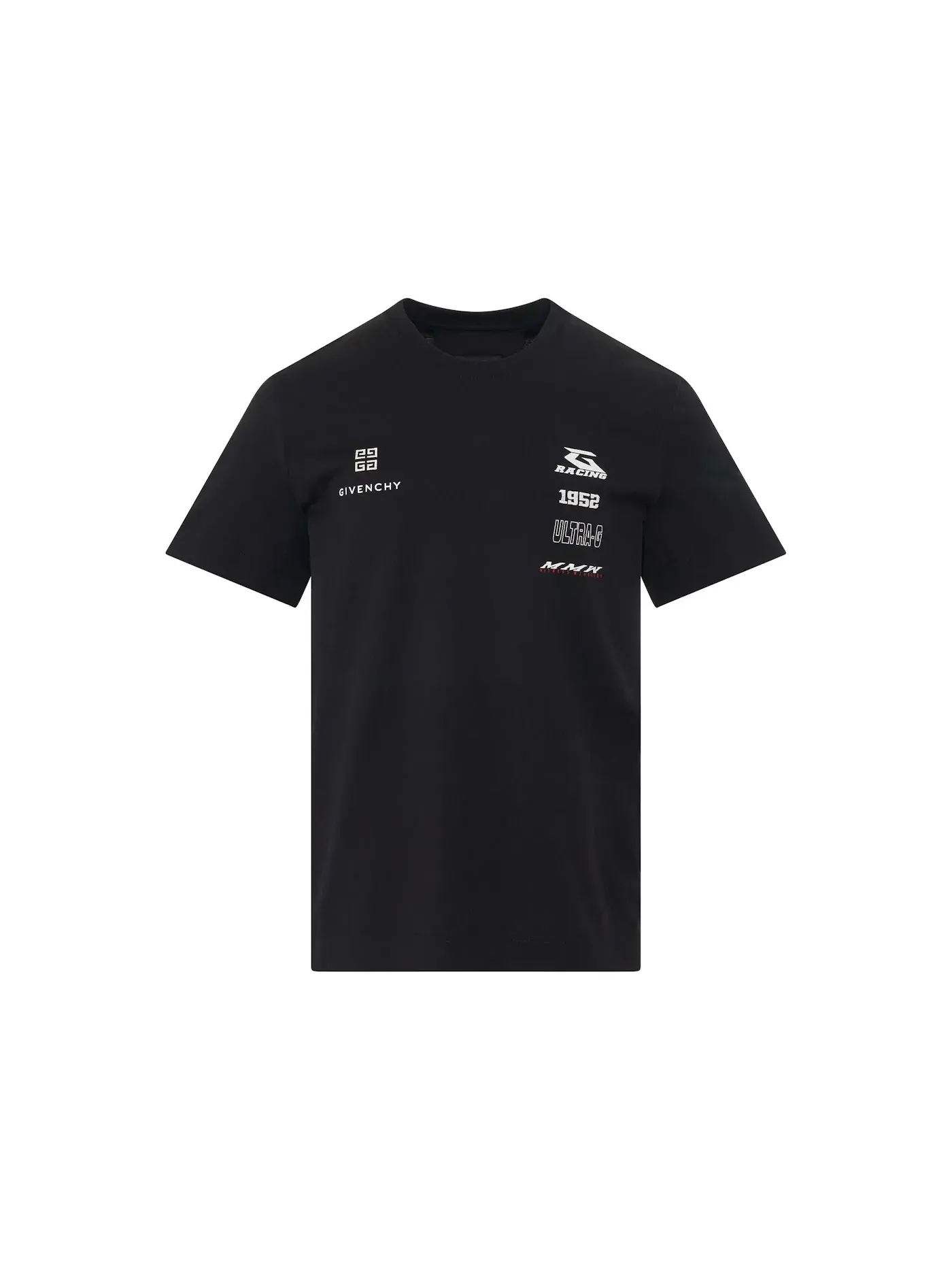 Мужская футболка с принтом Racing Logo Givenchy — изображение 1 из 1, черный/белый