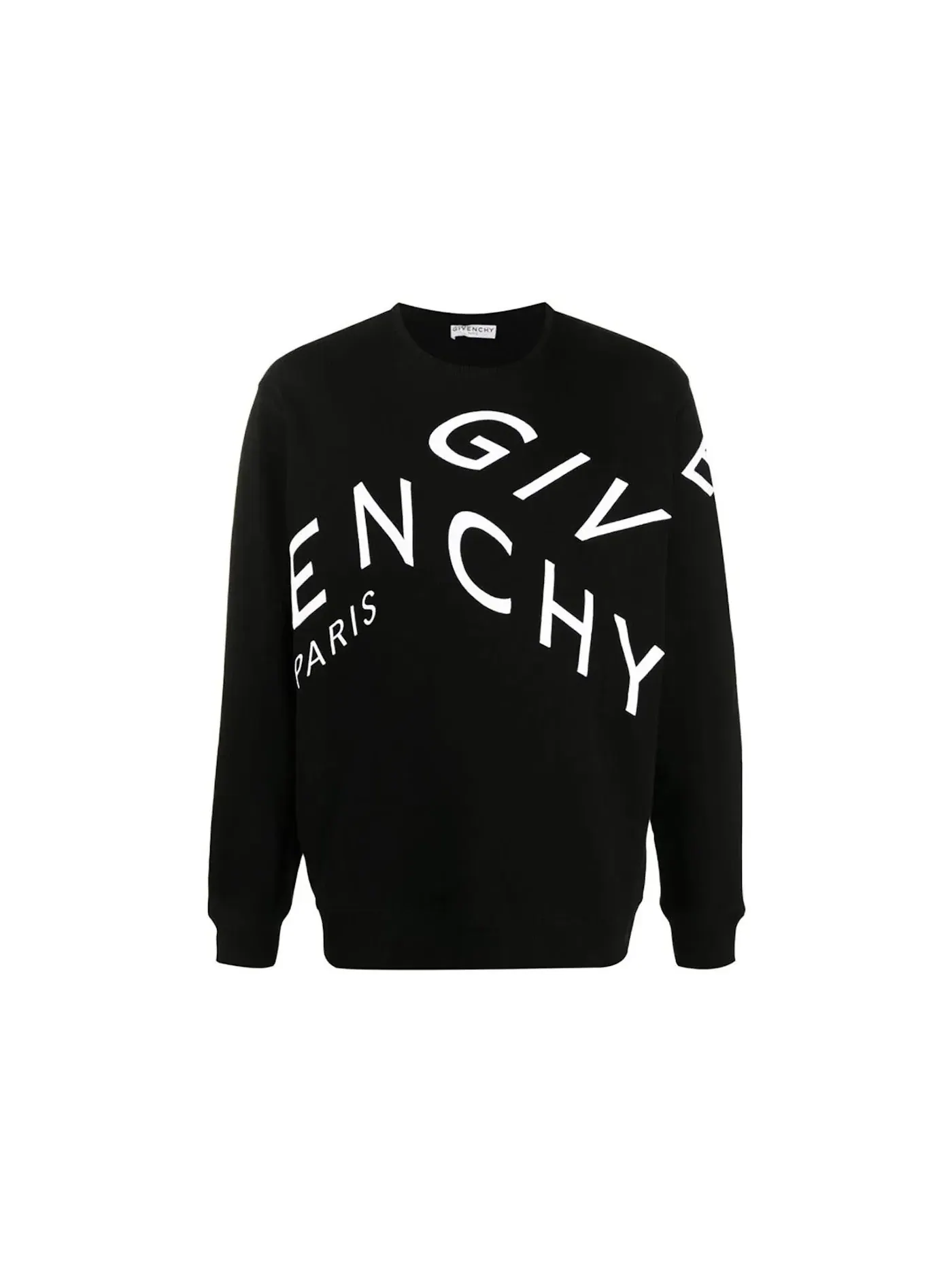Мужской свитшот с вышивкой Givenchy — изображение 1 из 1, черный/белый