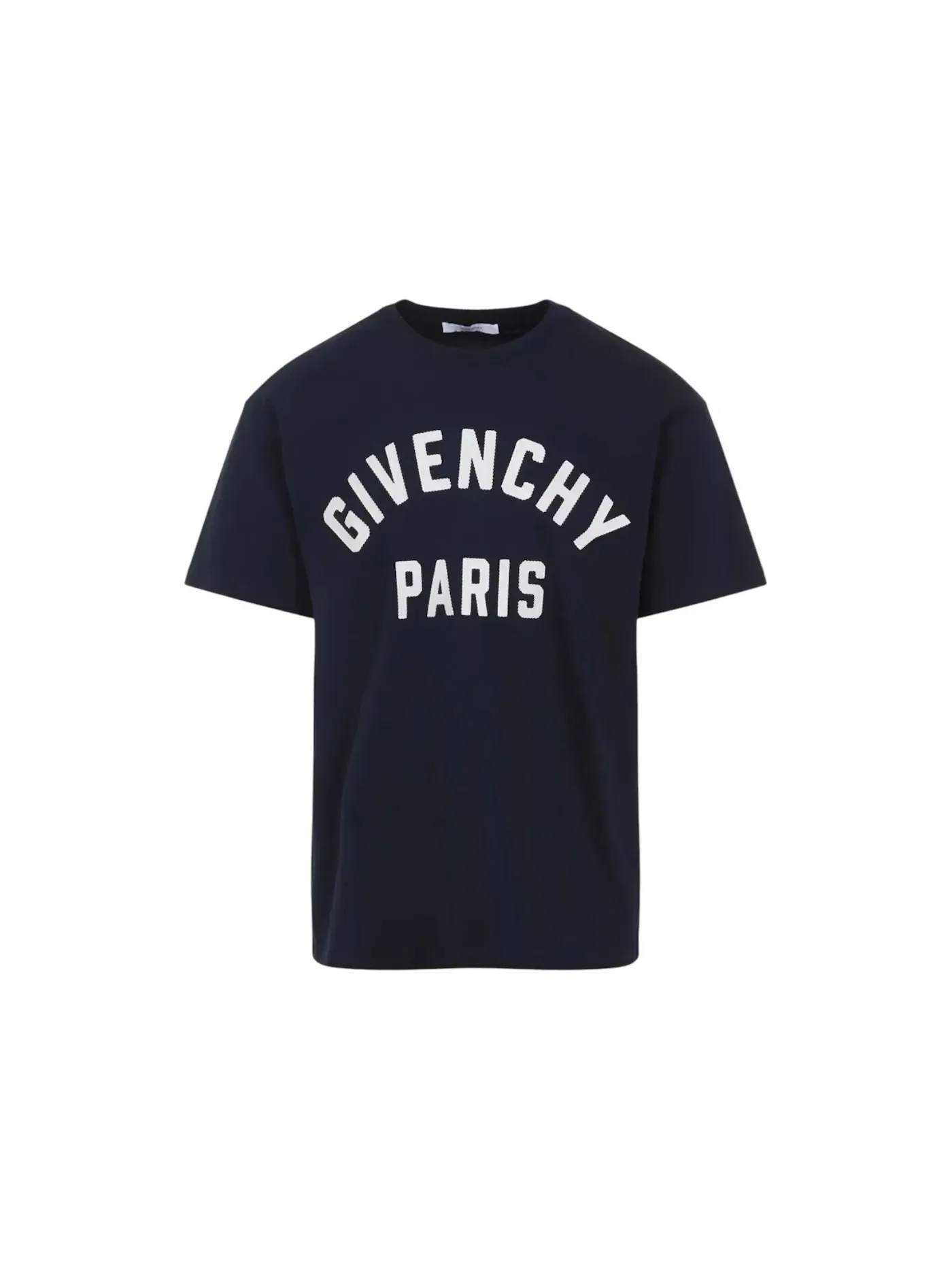 Мужская футболка с круглым вырезом Givenchy T-shirt — изображение 1 из 1, темно-синий/белый