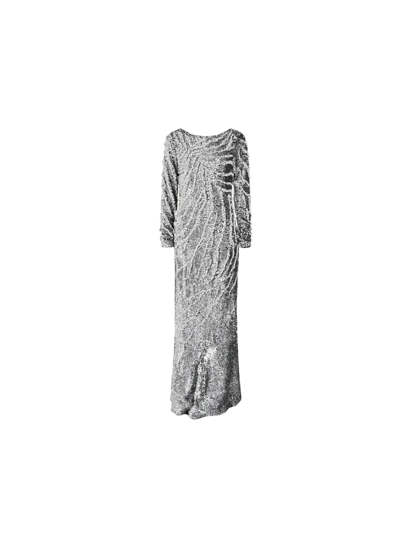 Женское платье с пайетками Givenchy Gown — изображение 1 из 2, серебряный