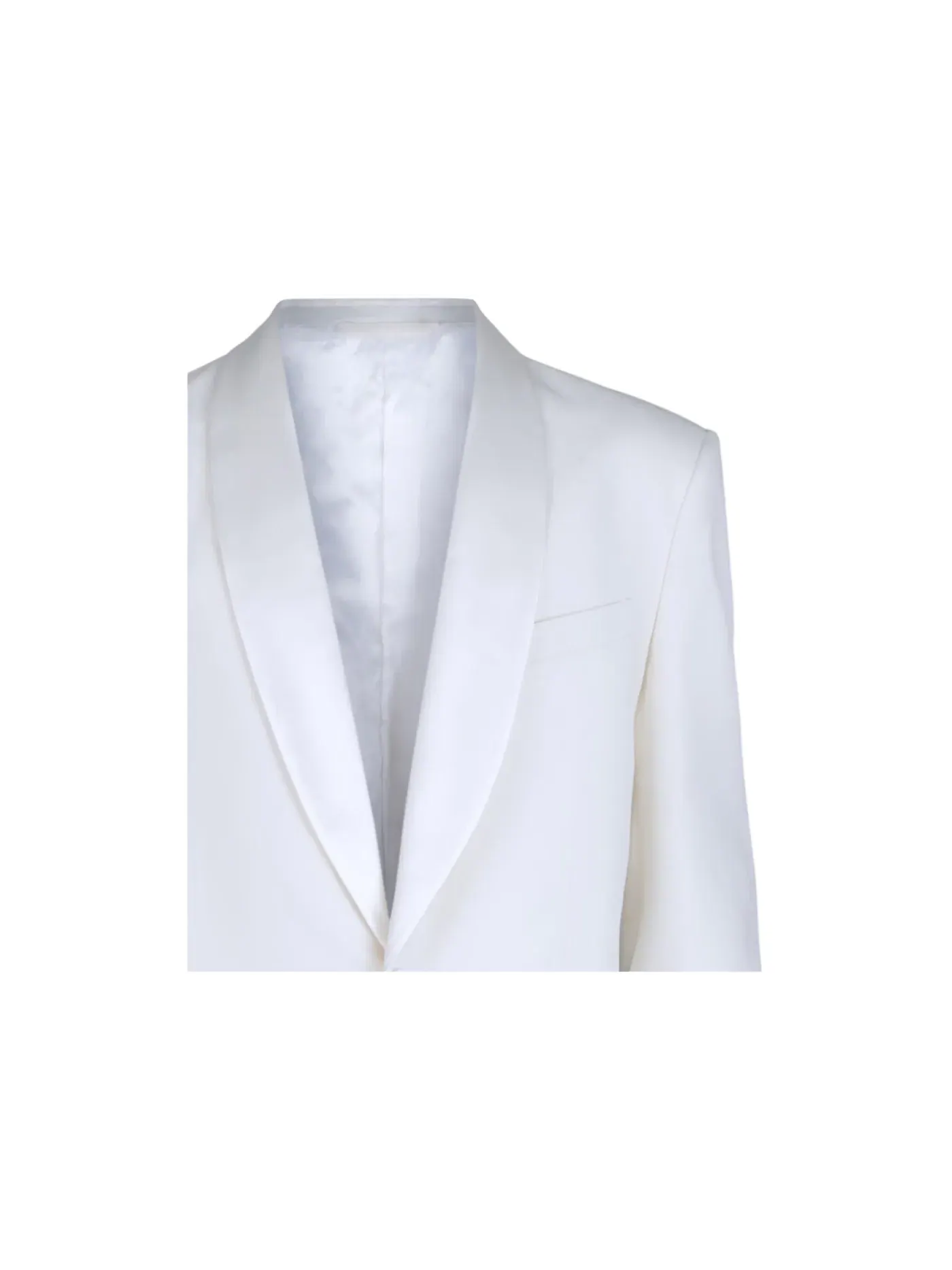 Мужской пиджак с лацканами Shawl Lapel Woven Givenchy — изображение 3 из 3, белый