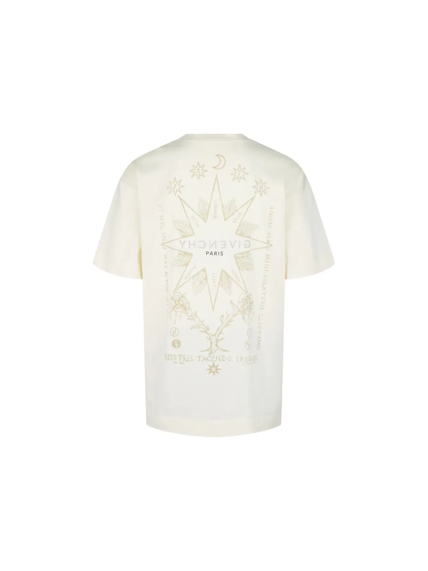 Мужская футболка с принтом Tarot Print Givenchy — изображение 2 из 3, белый