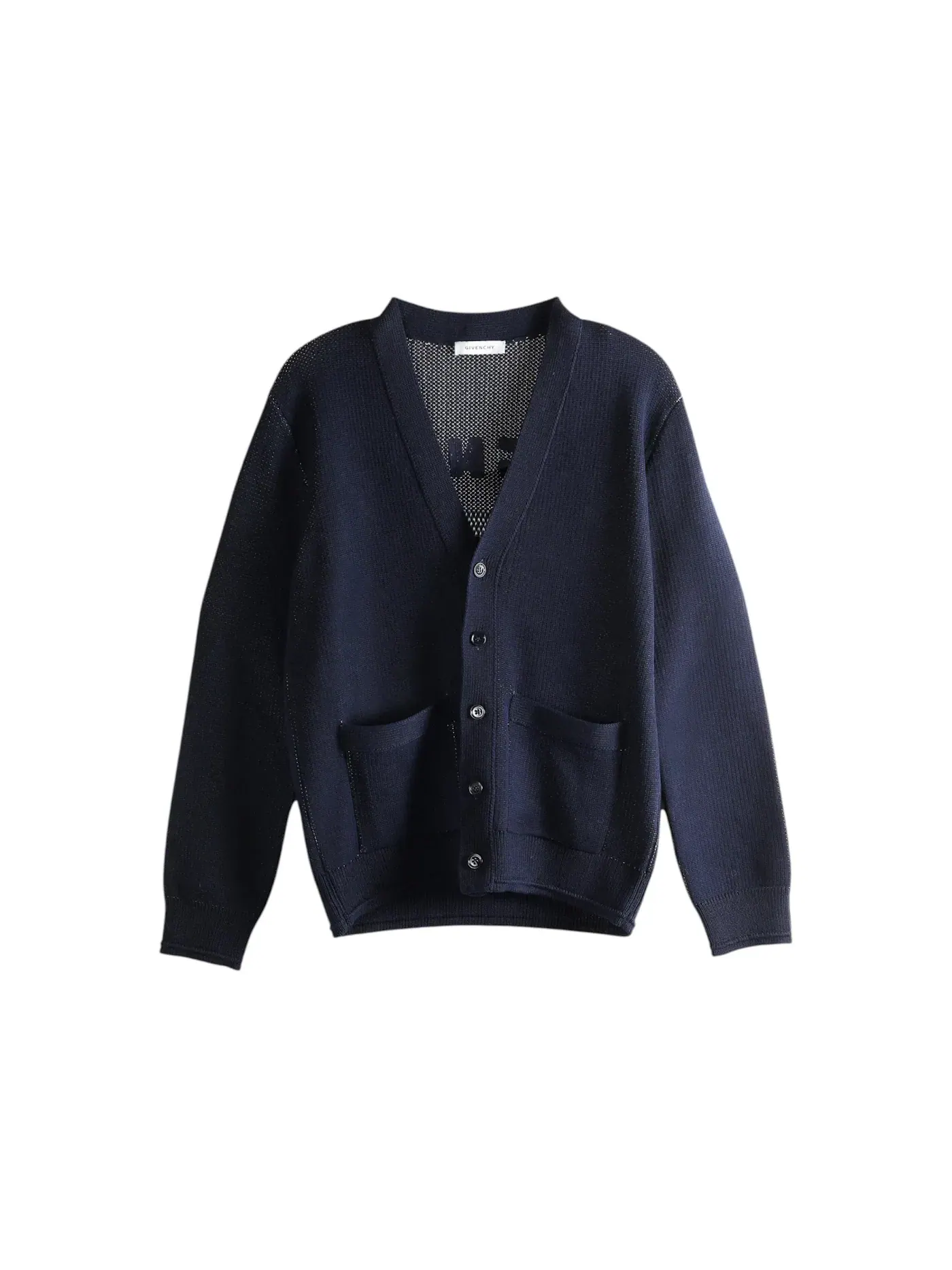 Мужской кардиган V-Neck Cardigan Givenchy — изображение 1 из 1, темный темно-синий