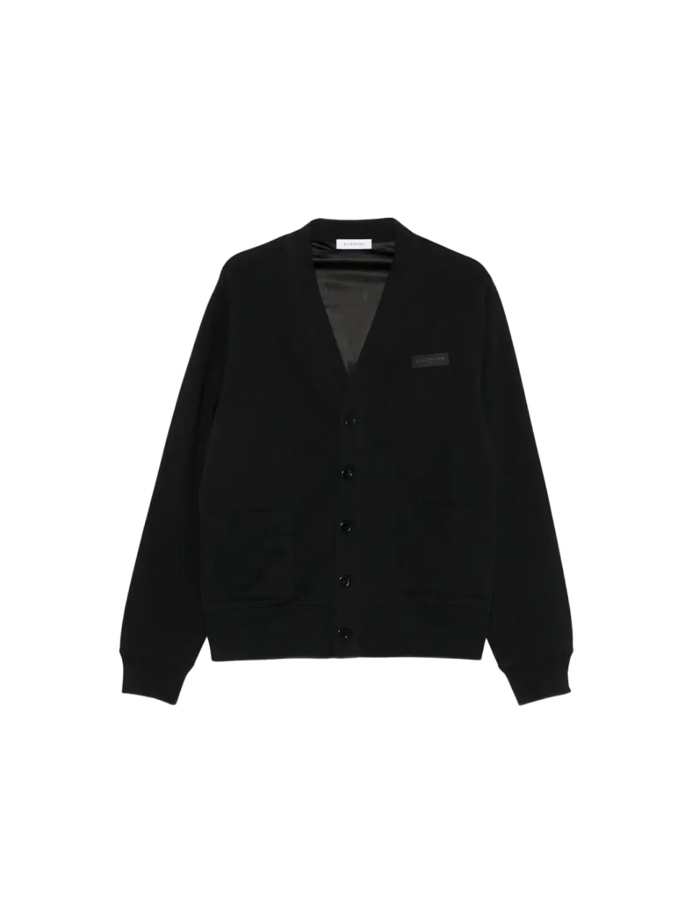 Мужской кардиган с V-образным вырезом Cardigan Givenchy — изображение 1 из 1, черный