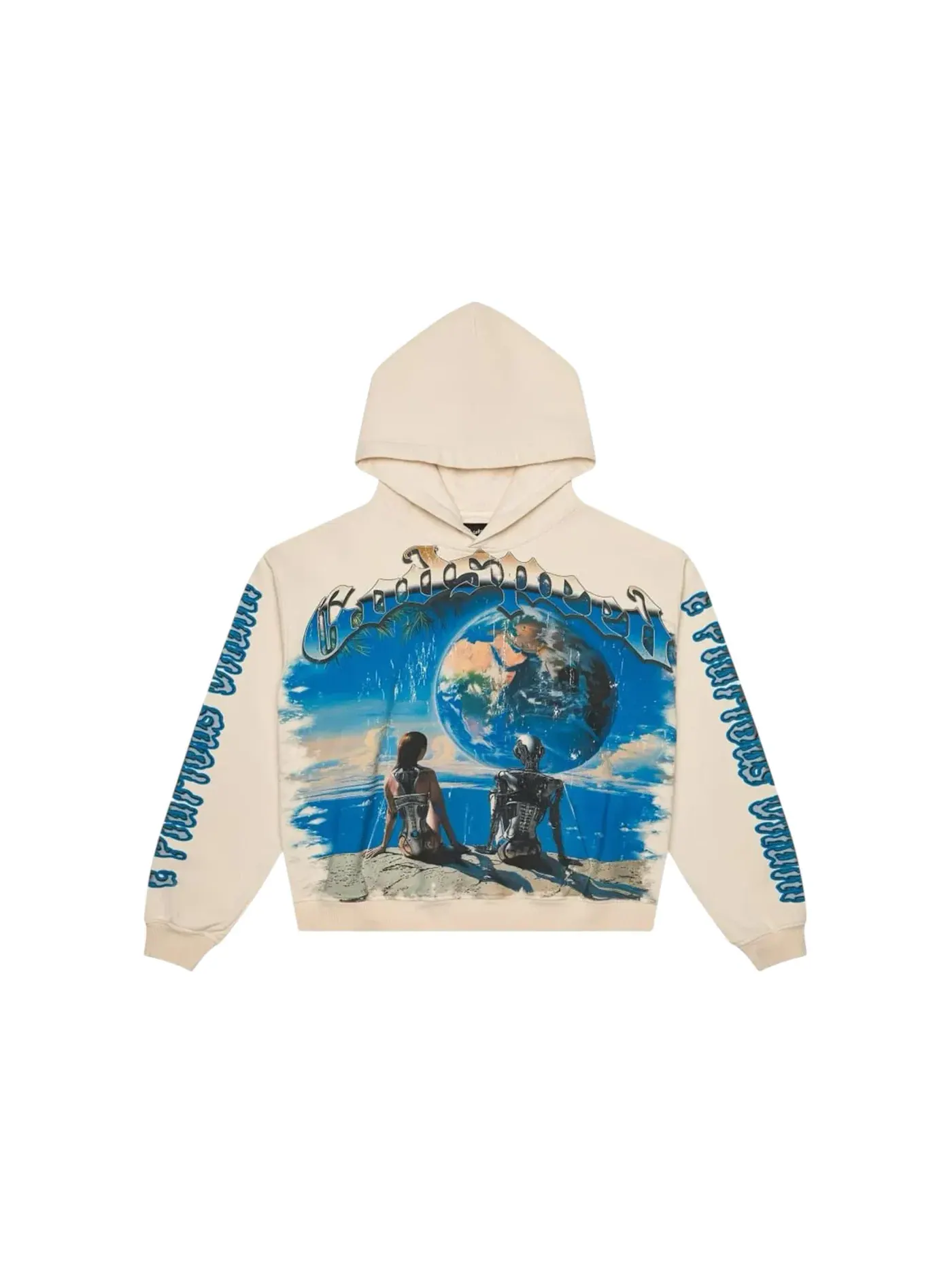 Мужской худи с принтом Godspeed Hoodie — изображение 1 из 2, кость