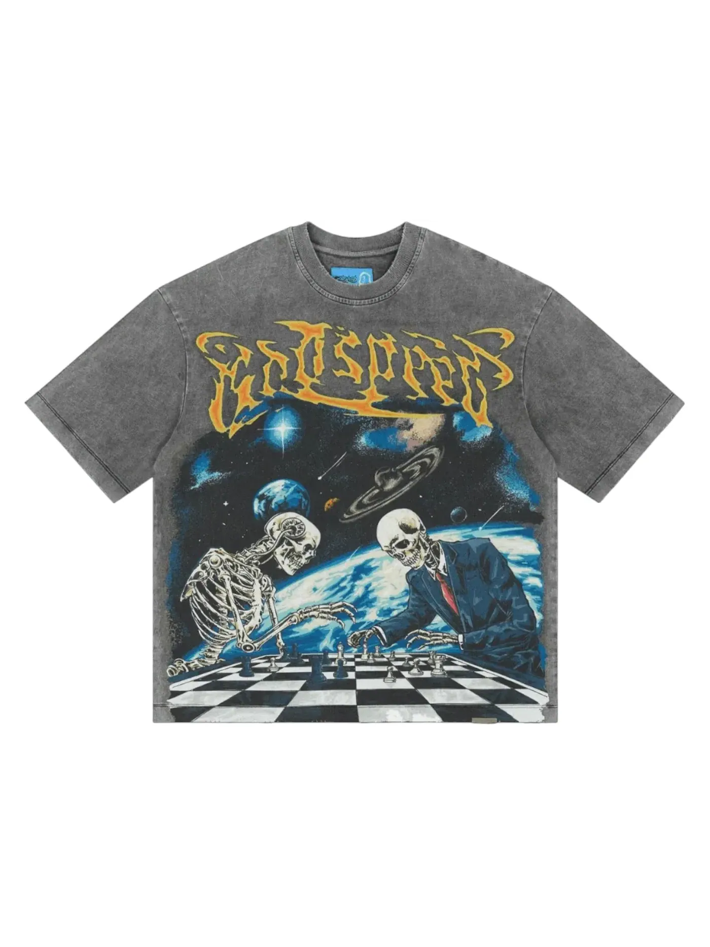 Мужская футболка с принтом Godspeed T-shirt — изображение 1 из 2, серый