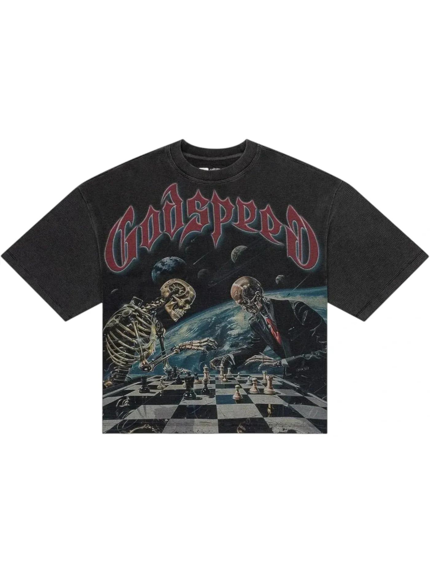Мужская футболка с термоструктурой Godspeed Checkmate Thermal T-shirt — изображение 1 из 2, серый