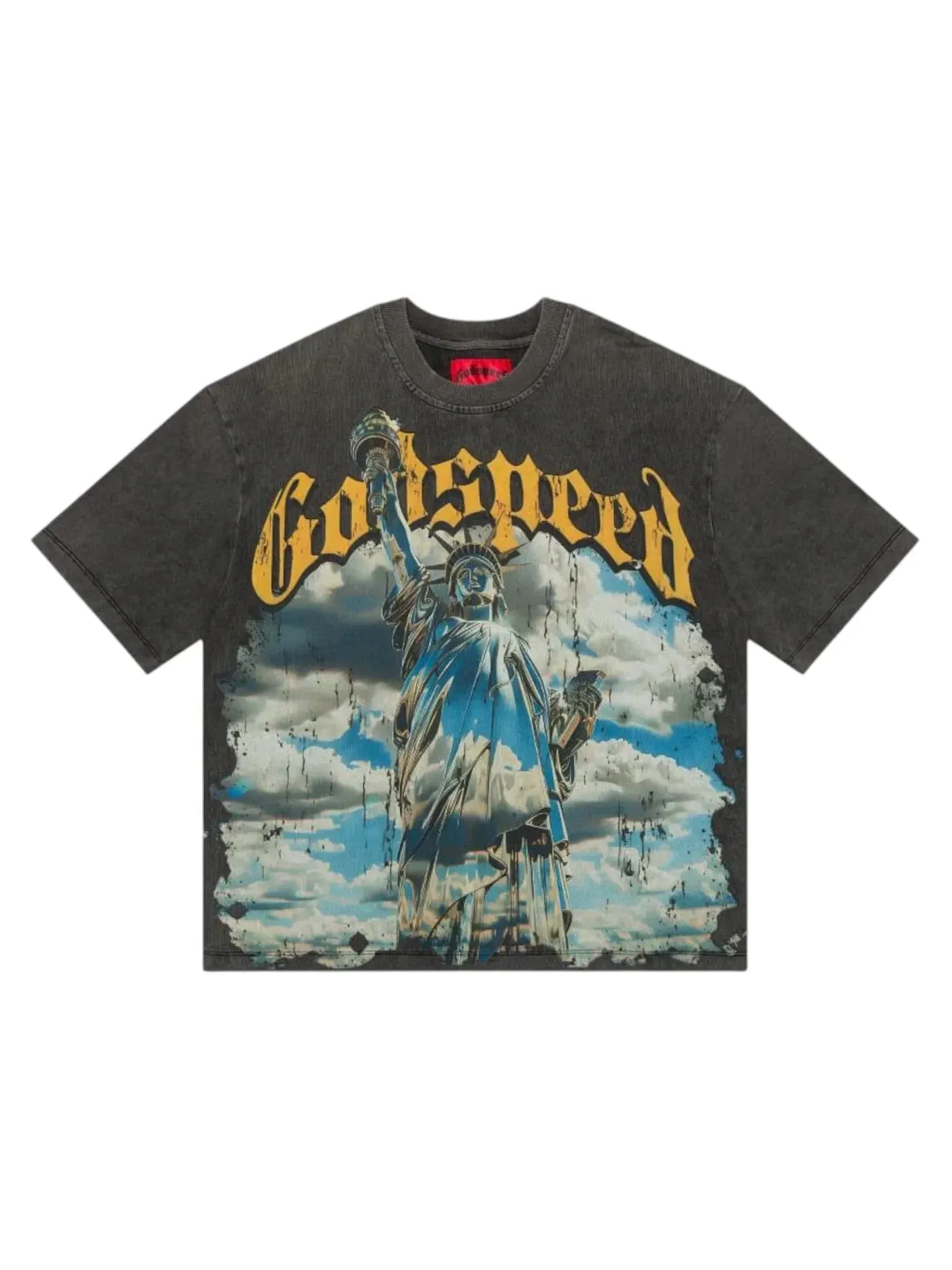 Мужская футболка с принтом Godspeed Chrome Liberty T-shirt — изображение 1 из 1, серый