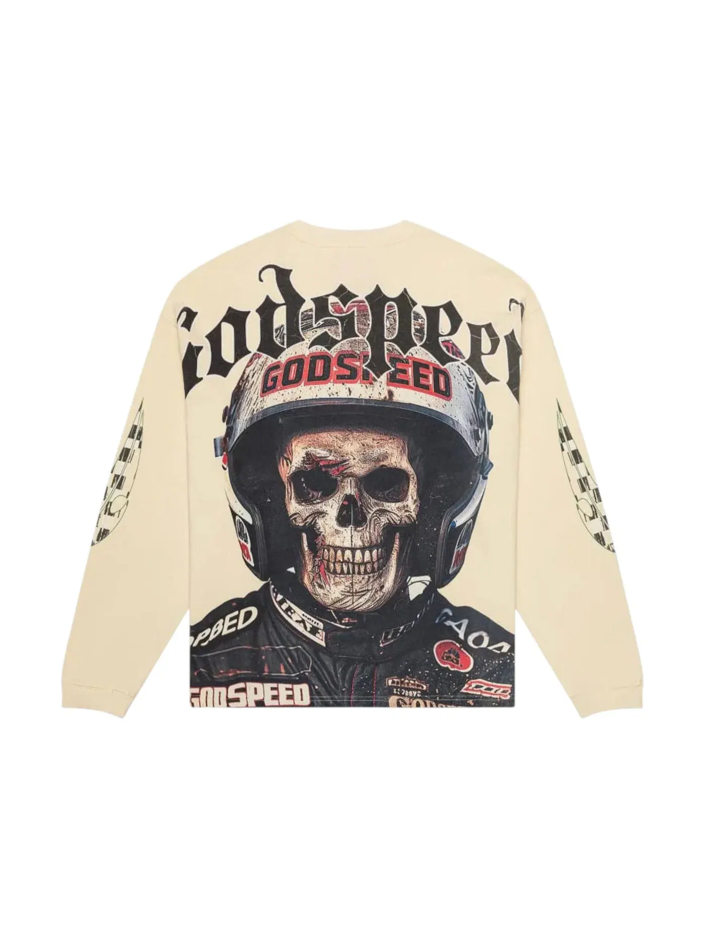 Мужская футболка с длинным рукавом Godspeed Crash Out L/S T-shirt — изображение 1 из 1, кость