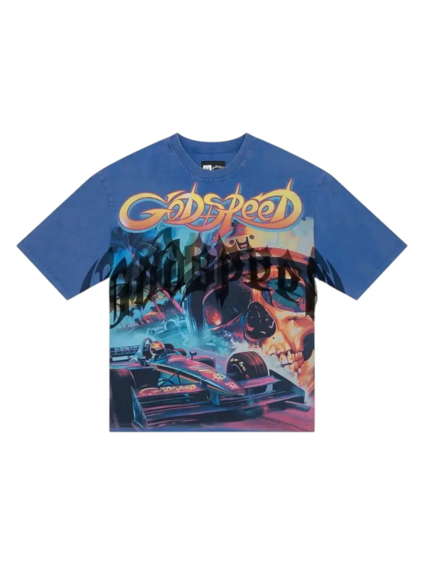 Мужская футболка с принтом Godspeed F1 Dreams T-Shirt — изображение 1 из 2, синий