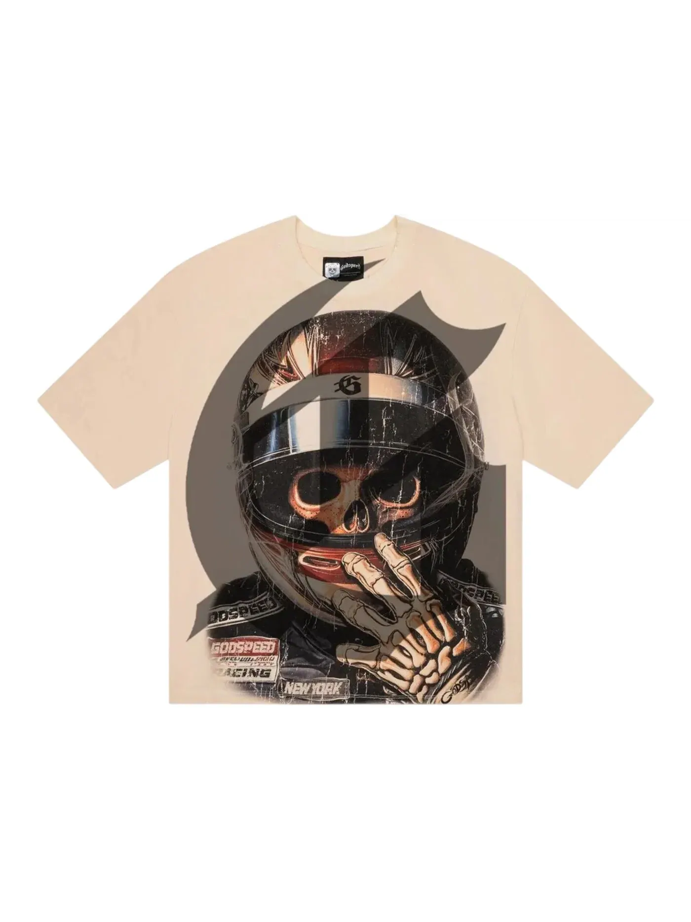 Мужская футболка с принтом Godspeed Glory Cup T-shirt Godspeed — изображение 1 из 2, кость