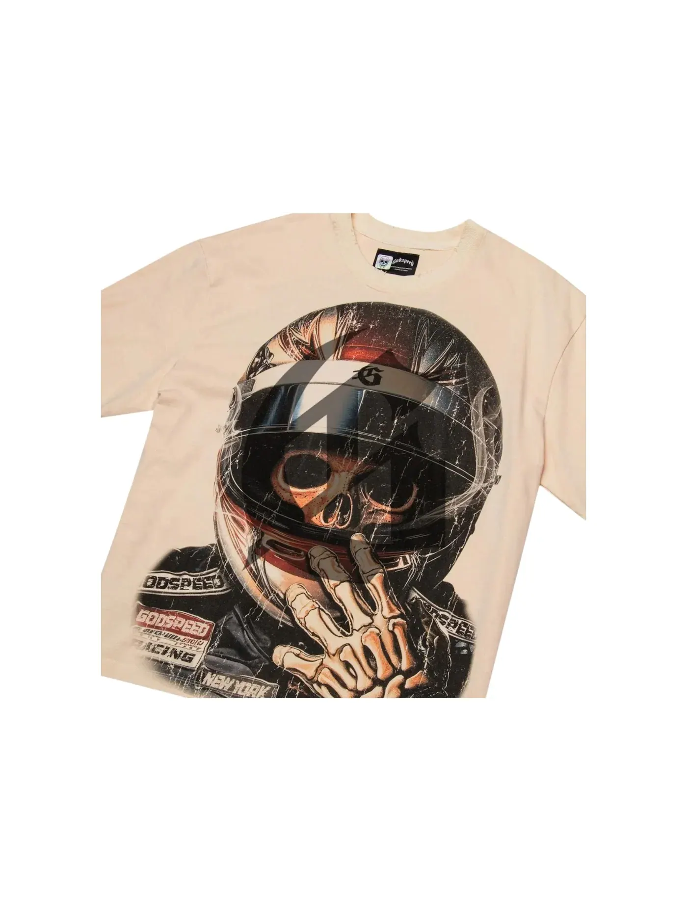 Мужская футболка с принтом Godspeed Glory Cup T-shirt Godspeed — изображение 2 из 2, кость