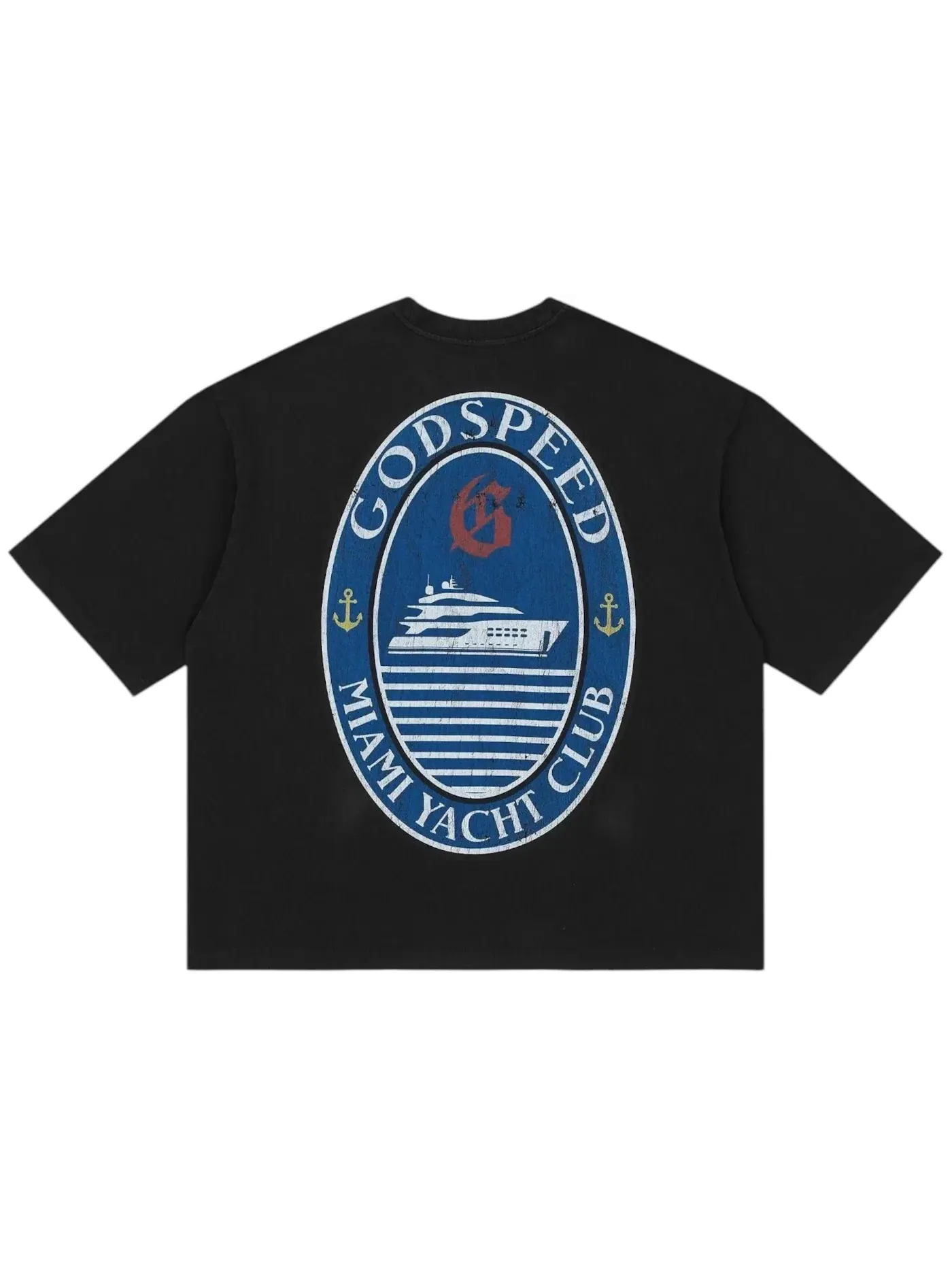 Мужская футболка с принтом T-shirt Godspeed — изображение 2 из 2, черный
