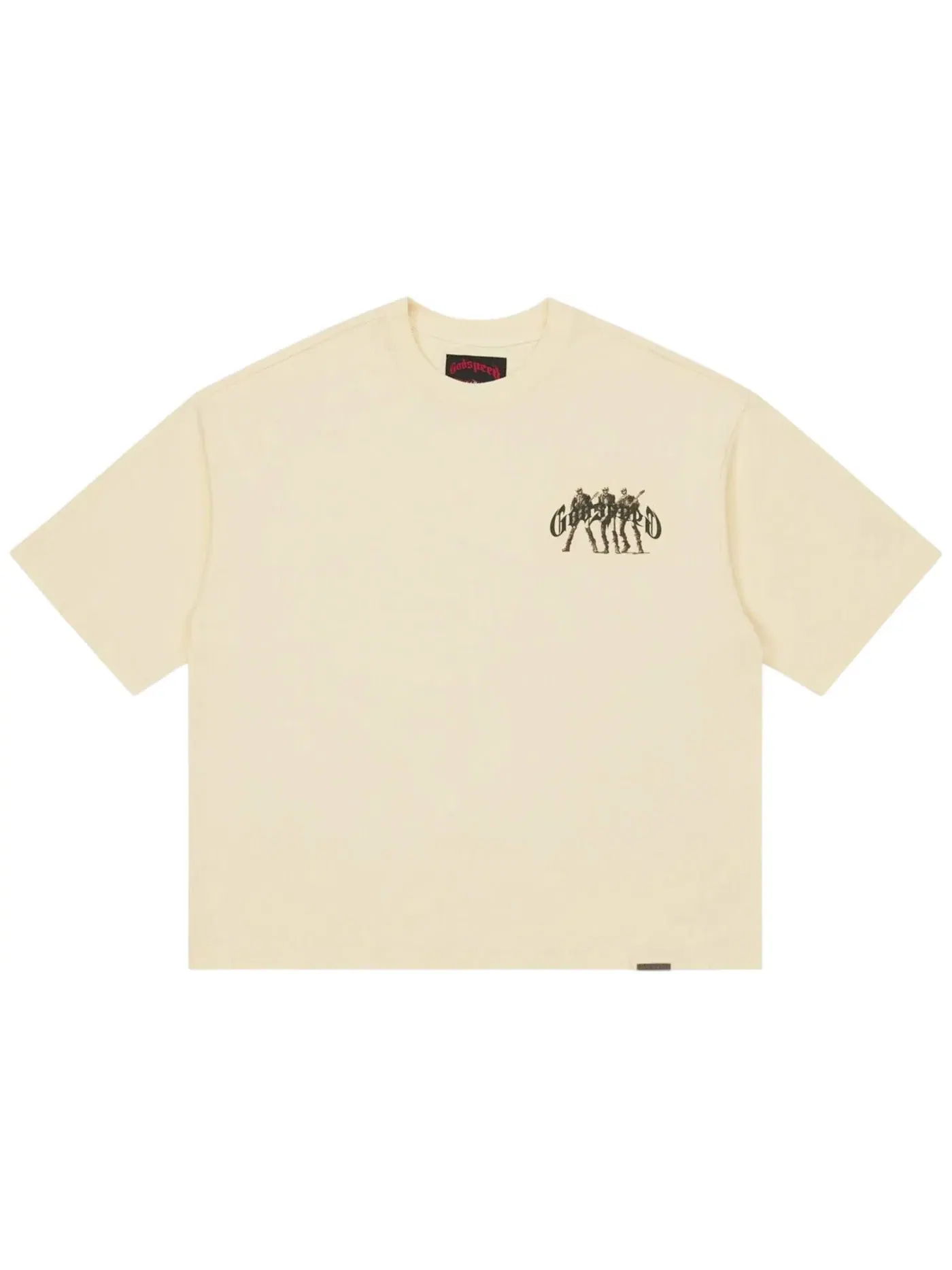 Мужская футболка с принтом Godspeed GS World Tour T-shirt — изображение 2 из 2, кость