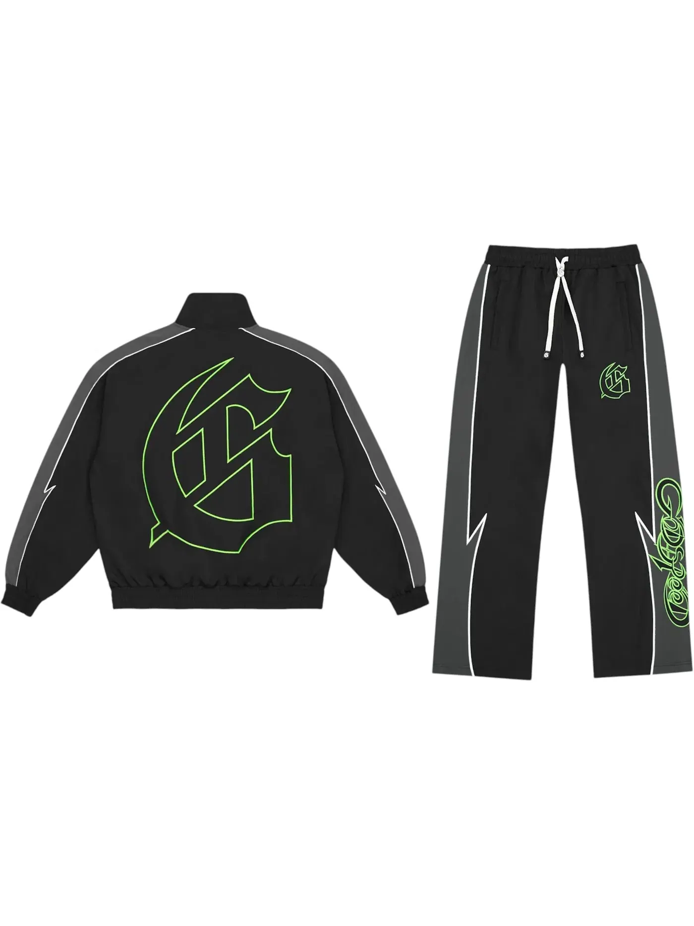 Мужской спортивный костюм с контрастными вставками Godspeed Tracksuit — изображение 1 из 2, черный