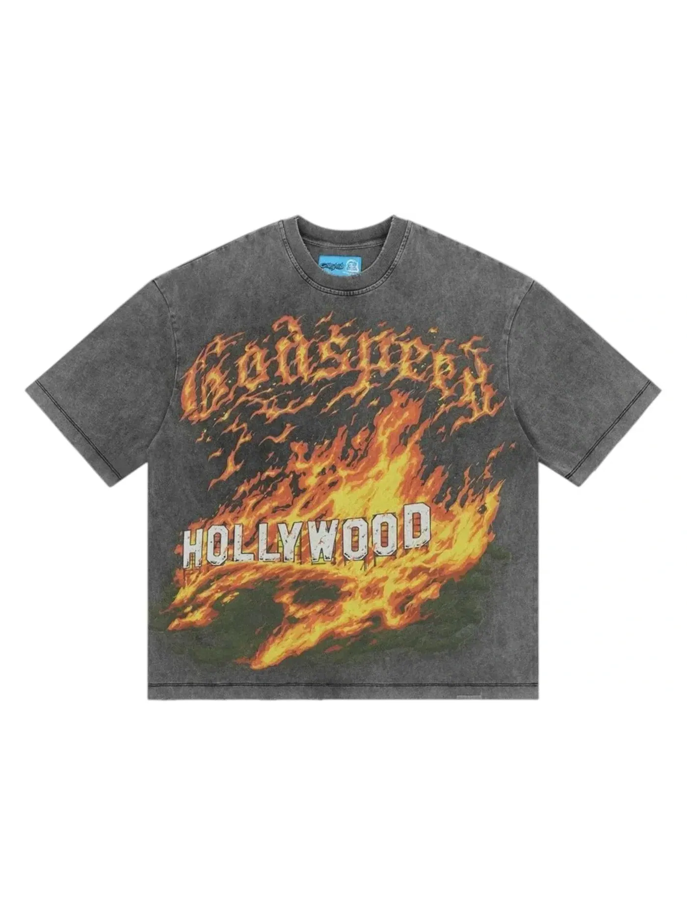 Мужская футболка с принтом Godspeed Hollywood Inferno II NG T-shirt — изображение 1 из 1, серый