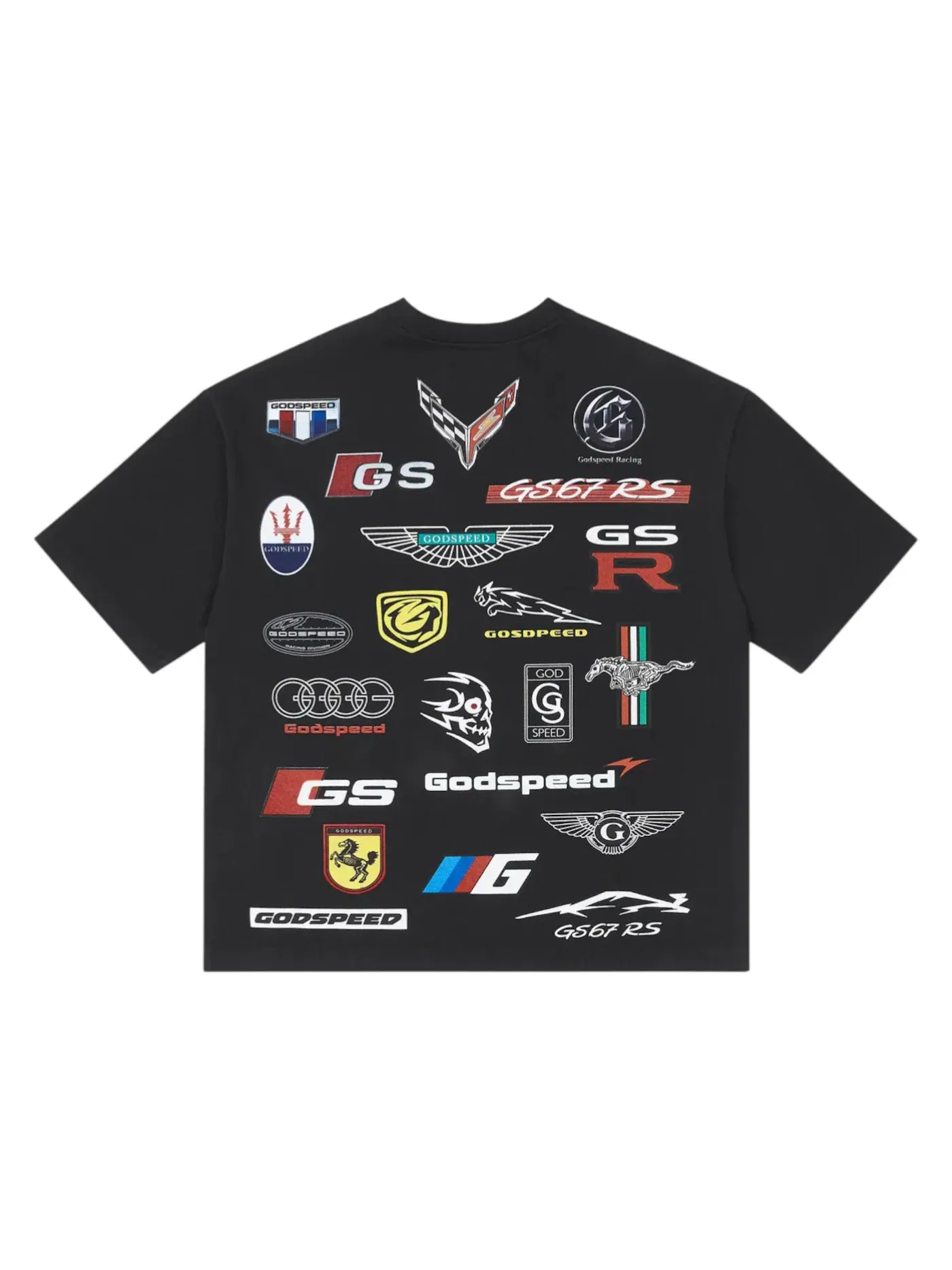 Мужская футболка с принтом Godspeed Insignias T Shirt — изображение 2 из 2, черный