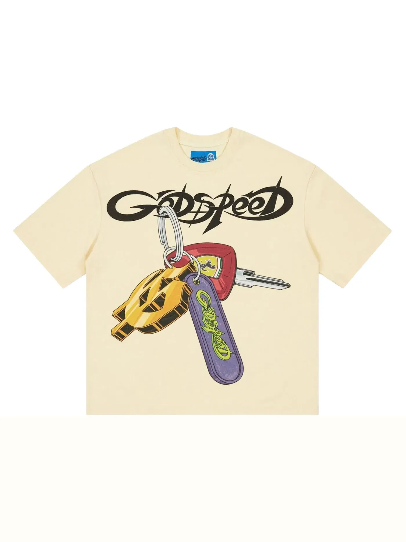 Мужская футболка с принтом Godspeed K.O.D. T-shirt — изображение 1 из 1, кость