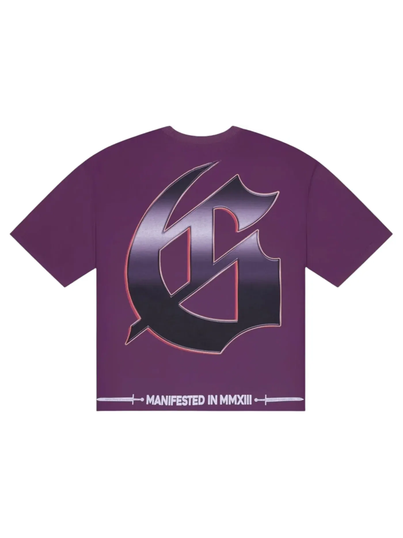 Мужская футболка с принтом Godspeed T-shirt — изображение 2 из 2, фиолетовый