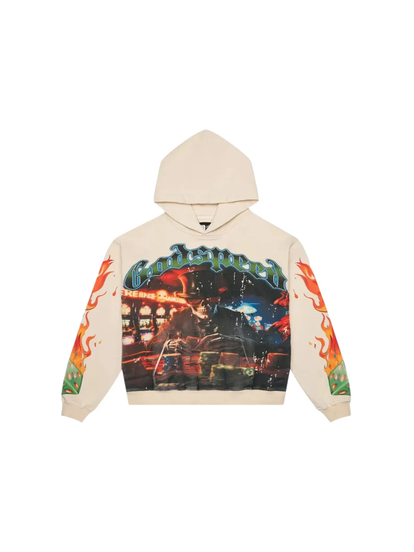 Мужской худи с принтом Godspeed Hoodie — изображение 1 из 2, кость