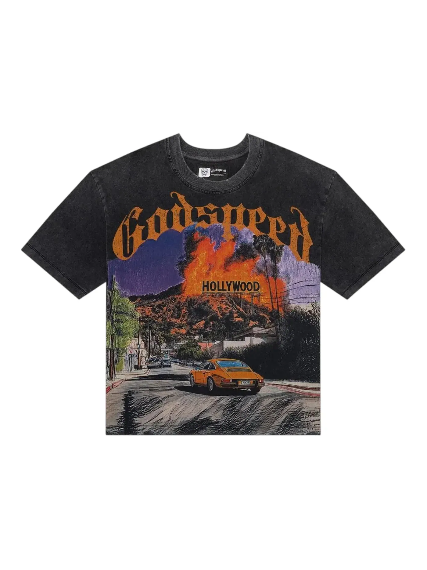Мужская футболка с принтом Godspeed T-shirt — изображение 1 из 2, черный