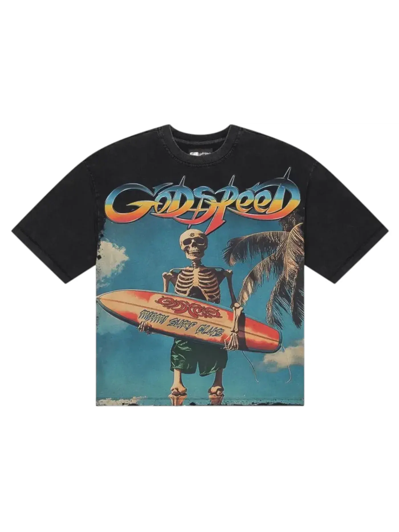 Мужская футболка с принтом Godspeed T-shirt — изображение 1 из 2, черный