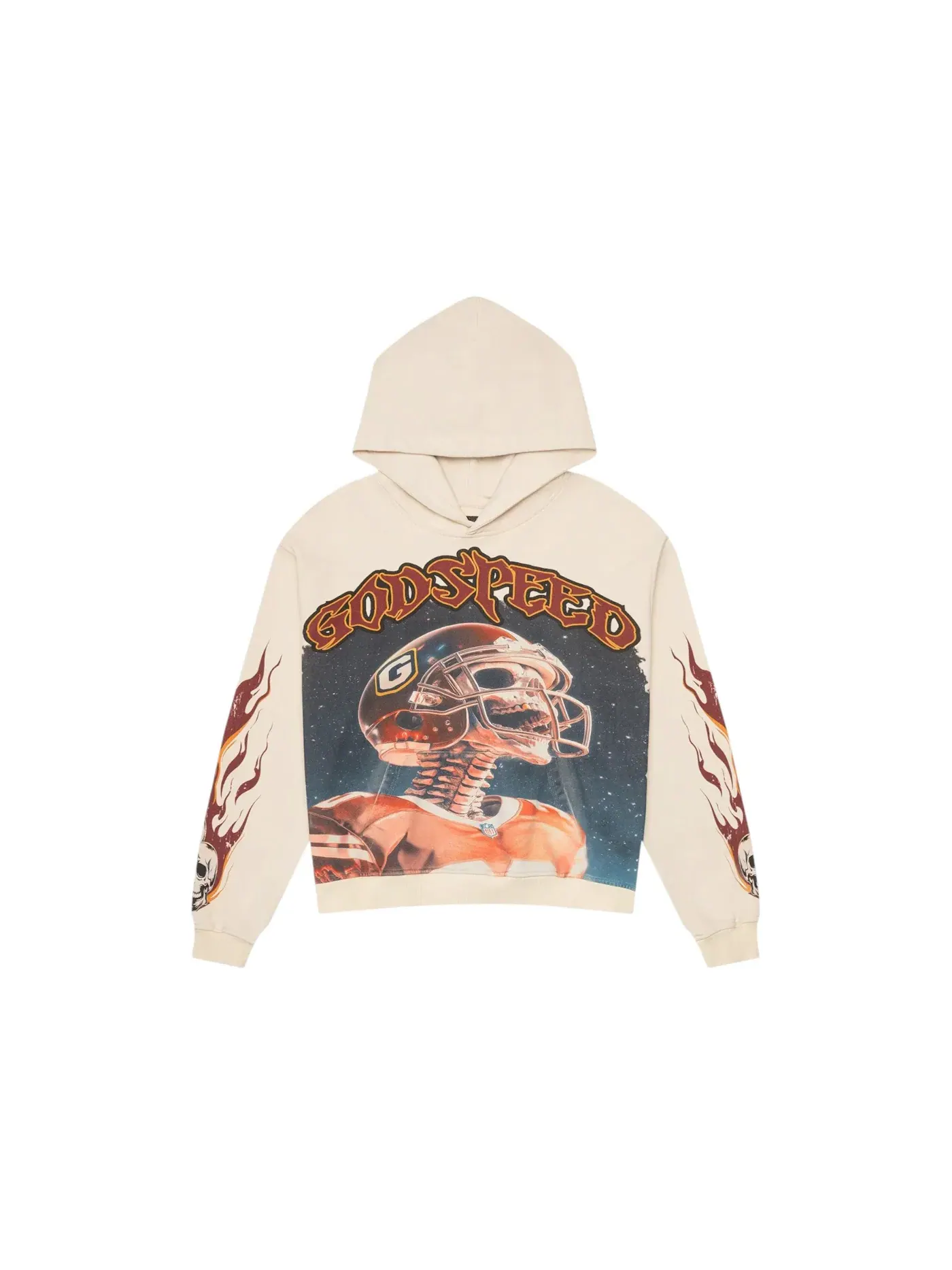 Мужской худи с принтом Godspeed Godspeed Morale Hoodie — изображение 1 из 2, кость