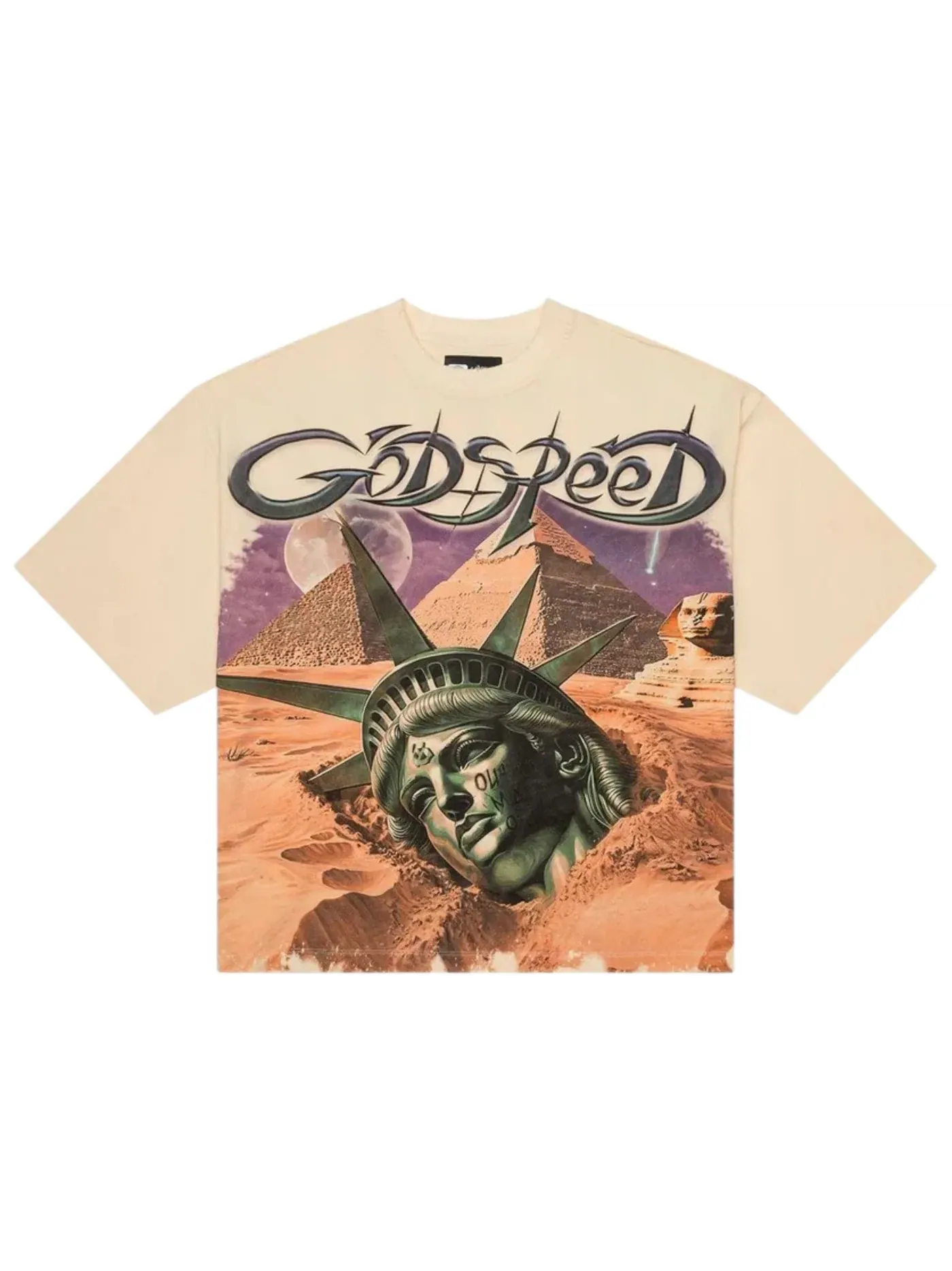 Мужская футболка с принтом Godspeed T-shirt — изображение 1 из 1, кость