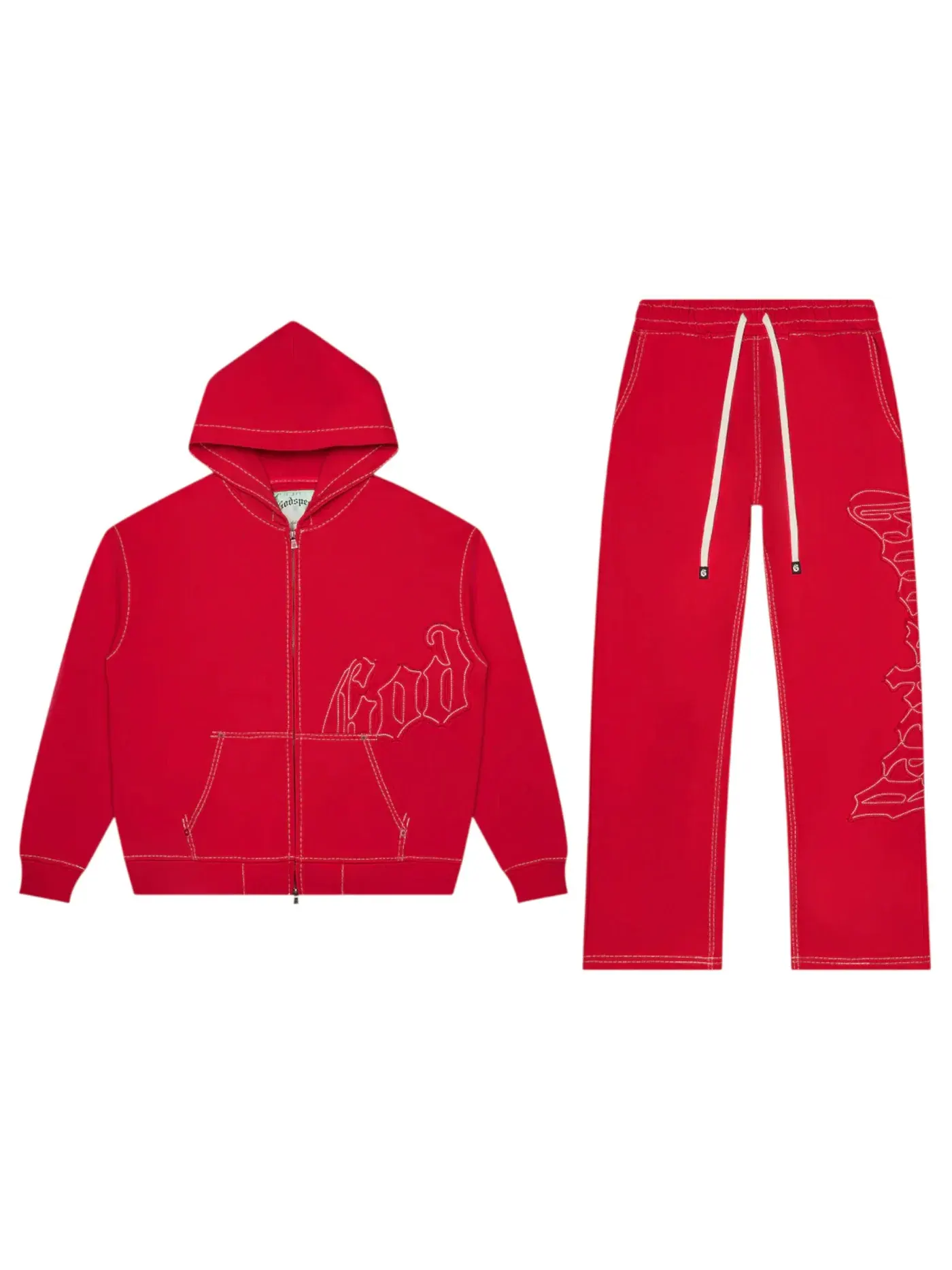 Мужской комплект спортивного костюма Sweatsuit Godspeed — изображение 1 из 1, красный